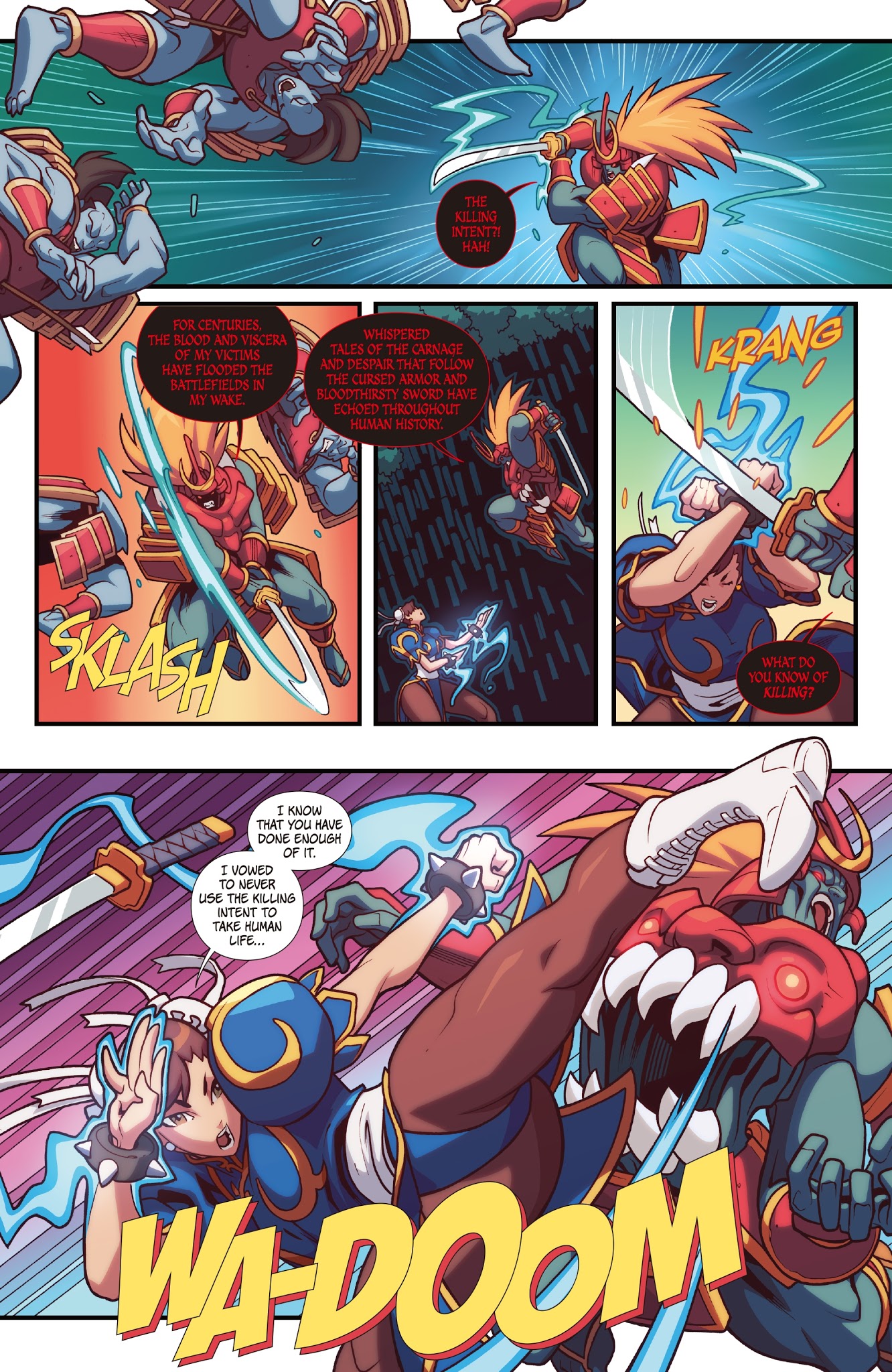 Read online Street Fighter VS Darkstalkers comic -  Issue #6 - 6