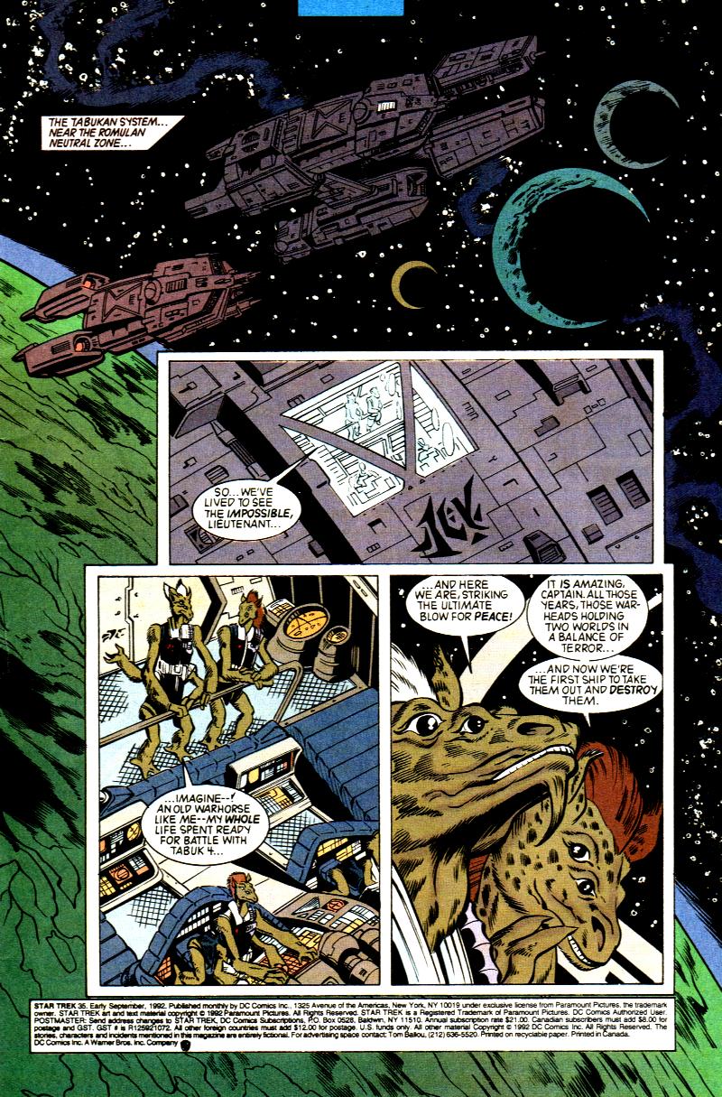 Read online Star Trek (1989) comic -  Issue #35 - 2
