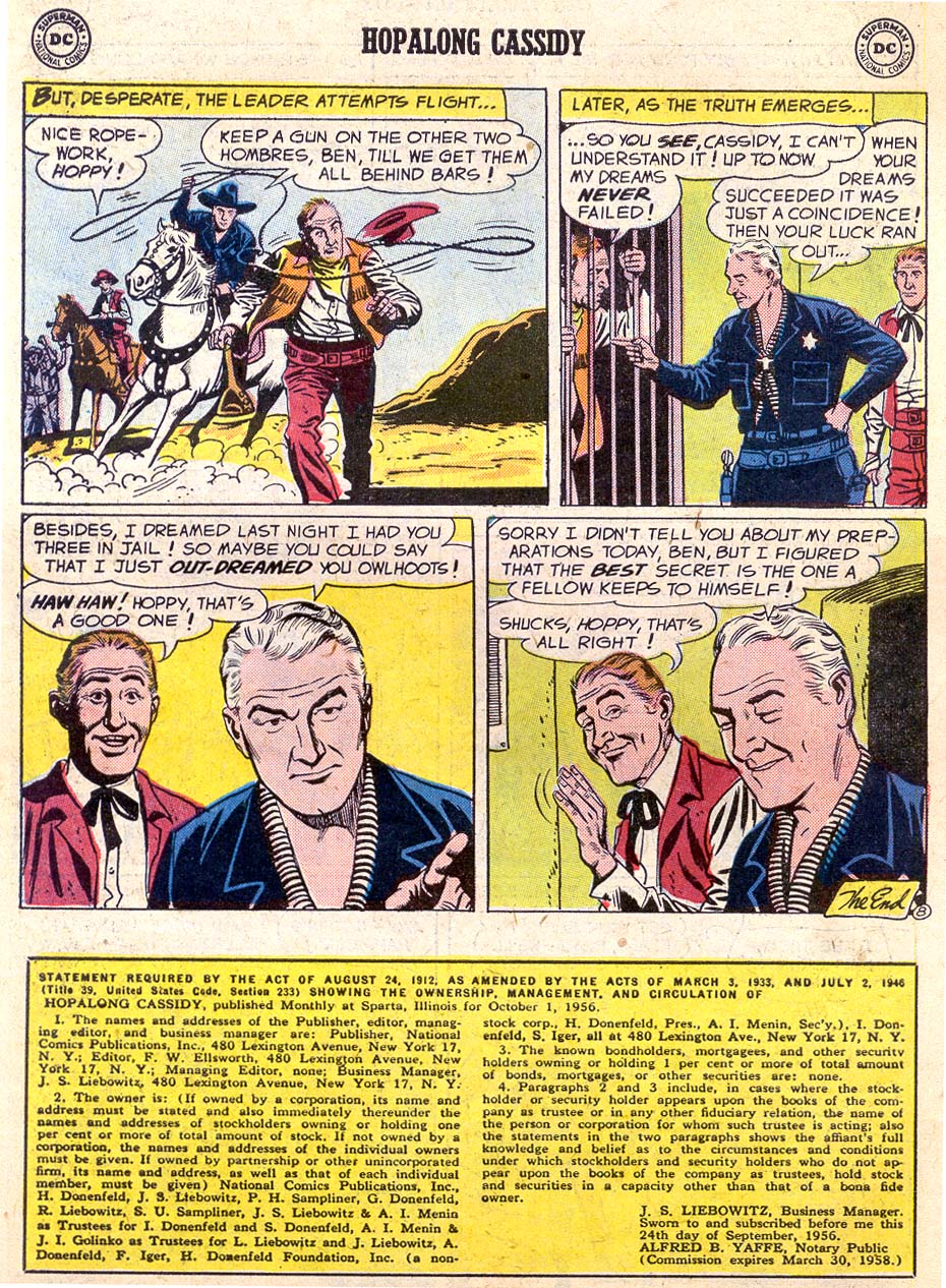 Read online Hopalong Cassidy comic -  Issue #122 - 10
