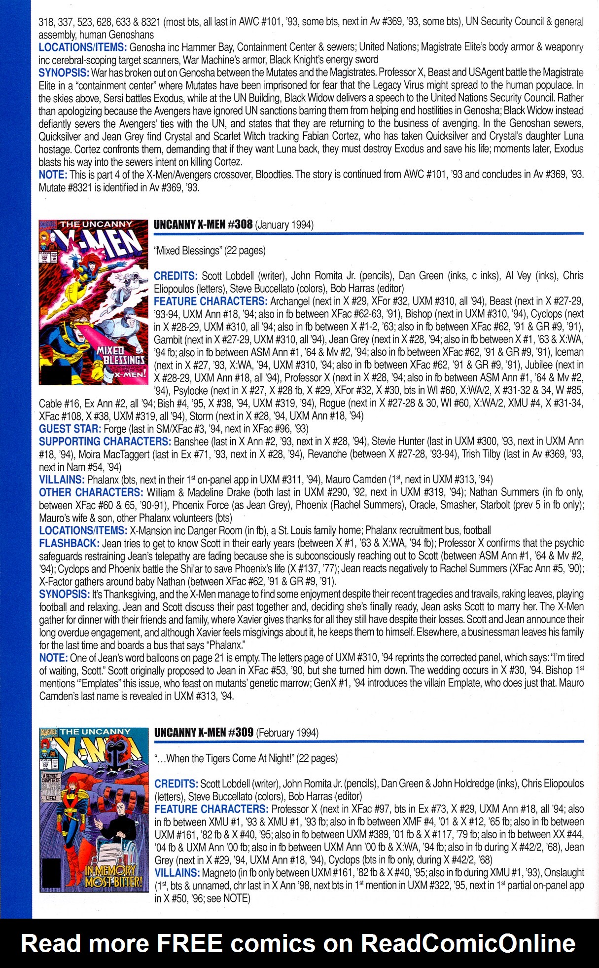 Read online Official Index to the Marvel Universe comic -  Issue #8 - 48