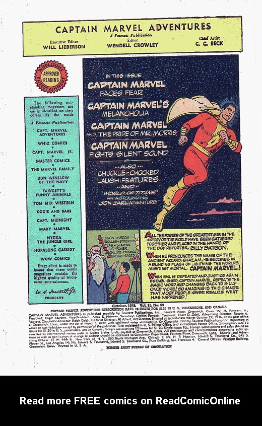 Read online Captain Marvel Adventures comic -  Issue #89 - 2