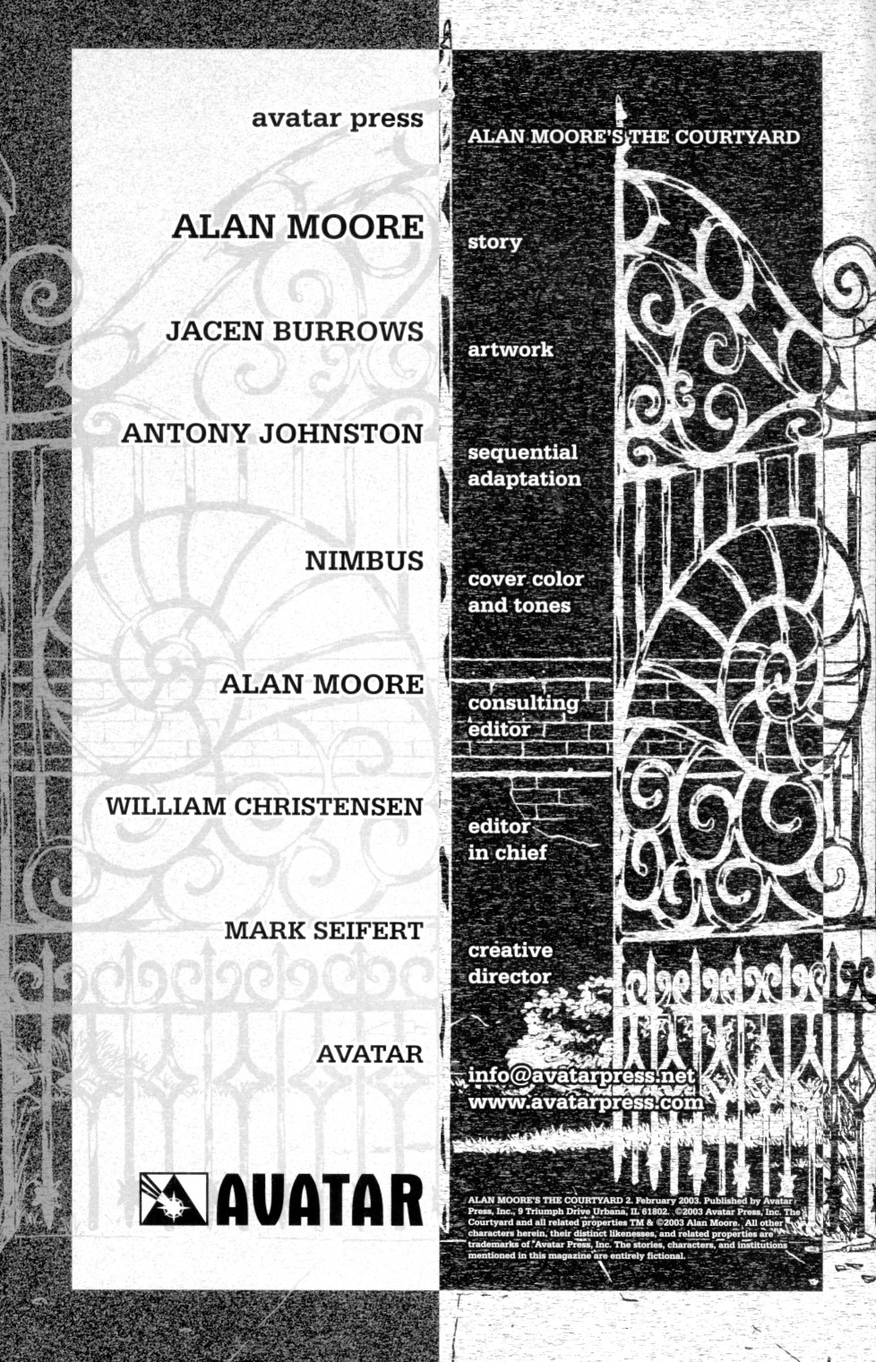 Read online Alan Moore's The Courtyard comic -  Issue #2 - 2