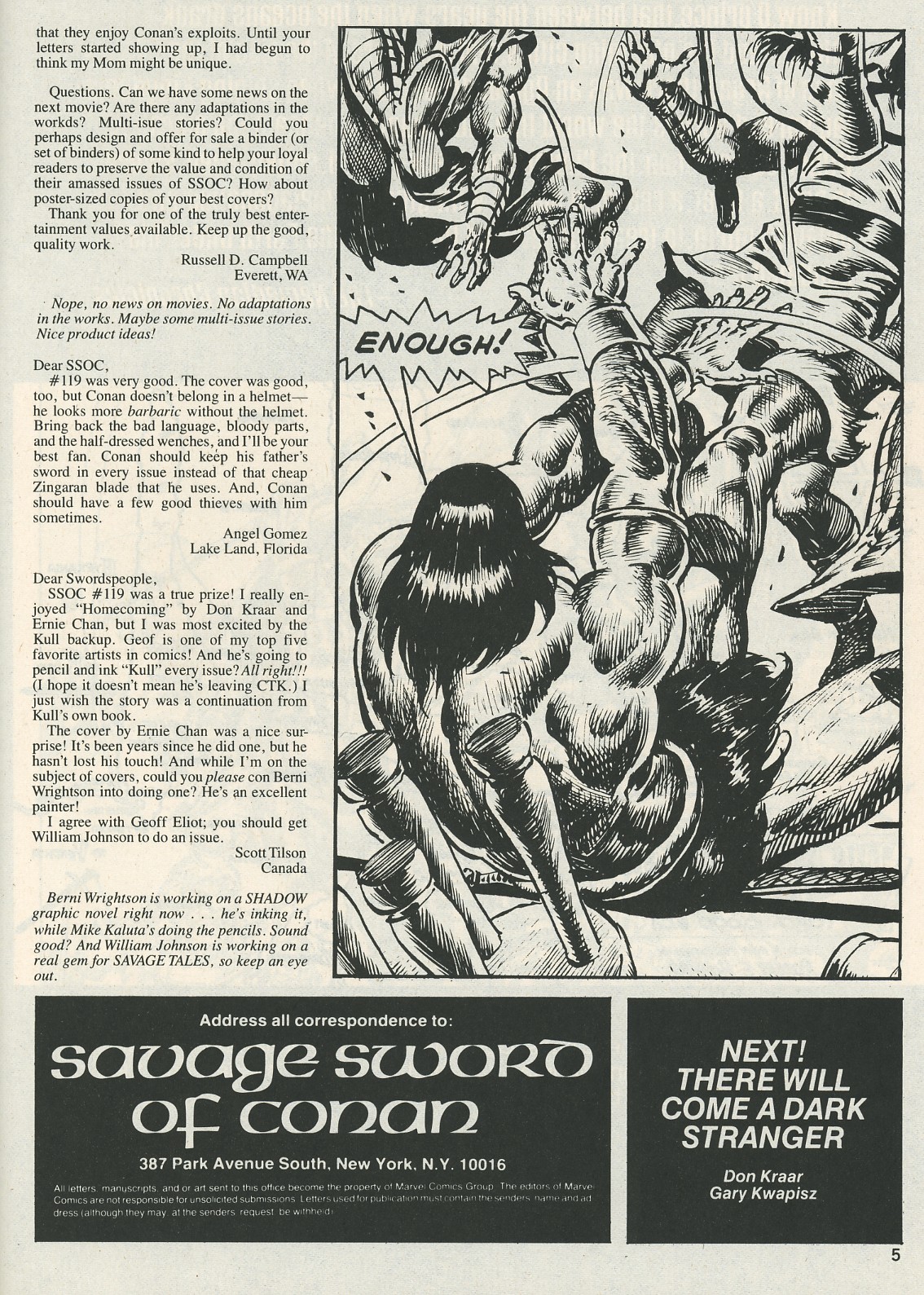 Read online The Savage Sword Of Conan comic -  Issue #123 - 5