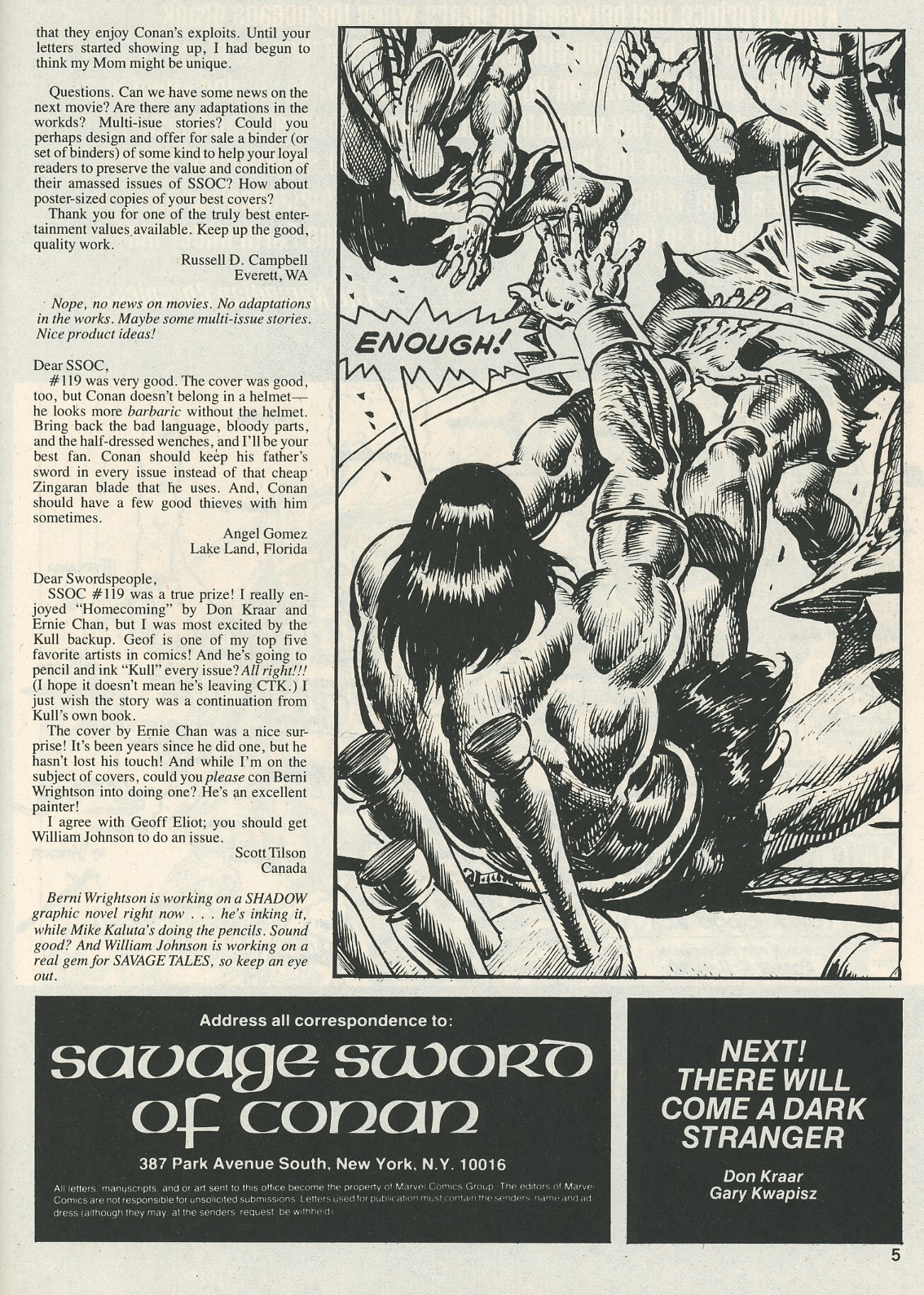 The Savage Sword Of Conan issue 123 - Page 5