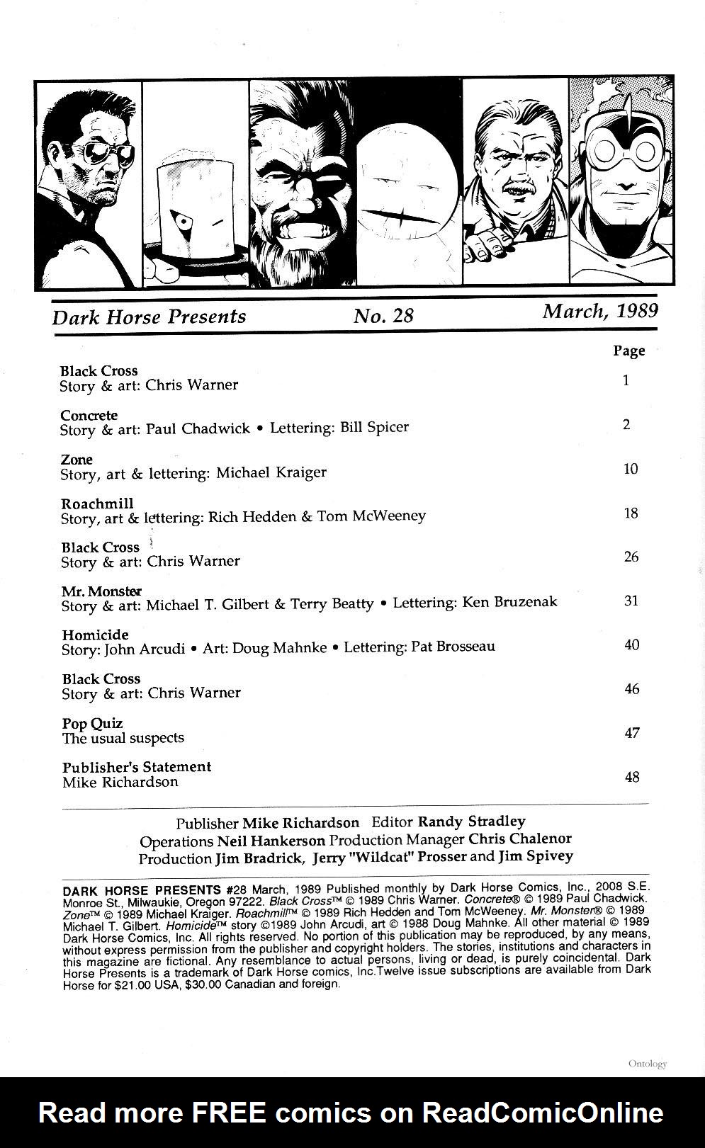 Read online Dark Horse Presents (1986) comic -  Issue #28 - 2
