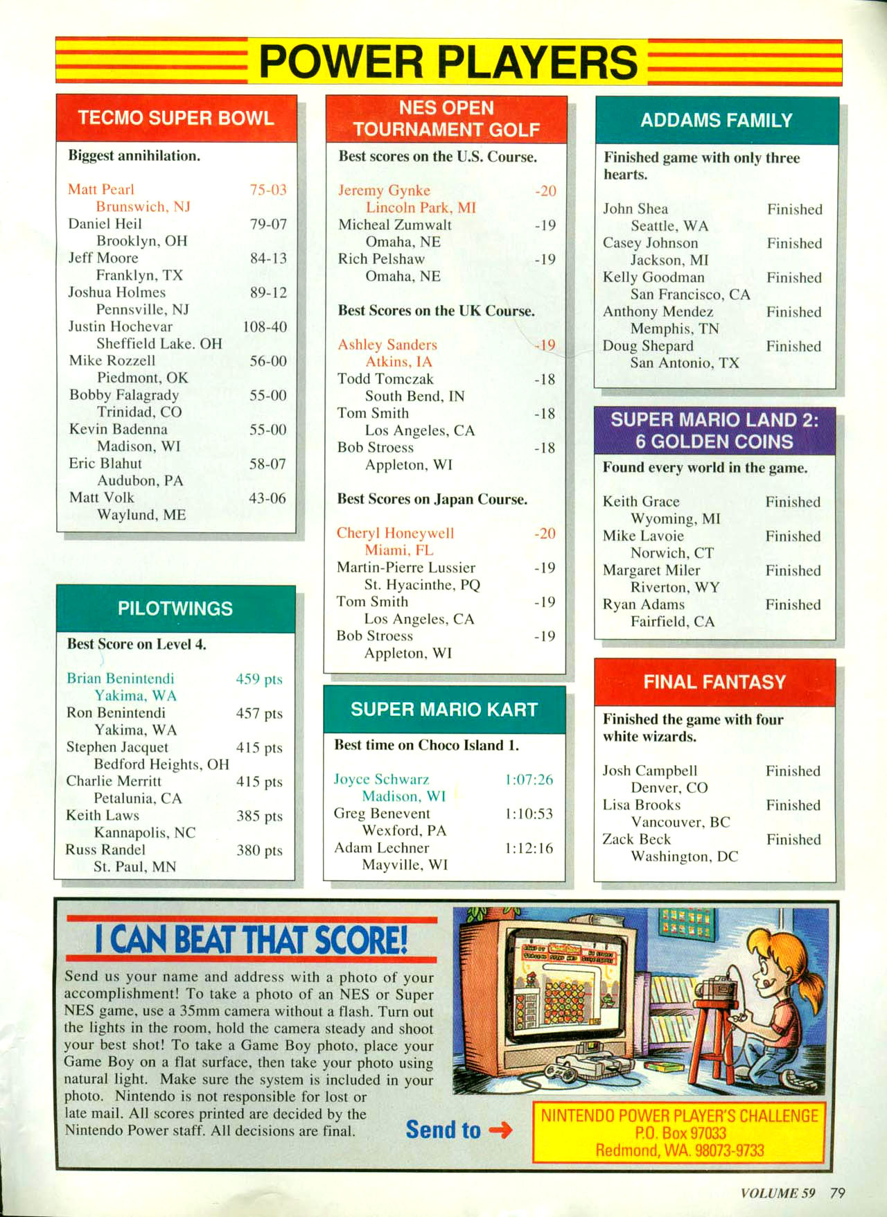 Read online Nintendo Power comic -  Issue #59 - 76