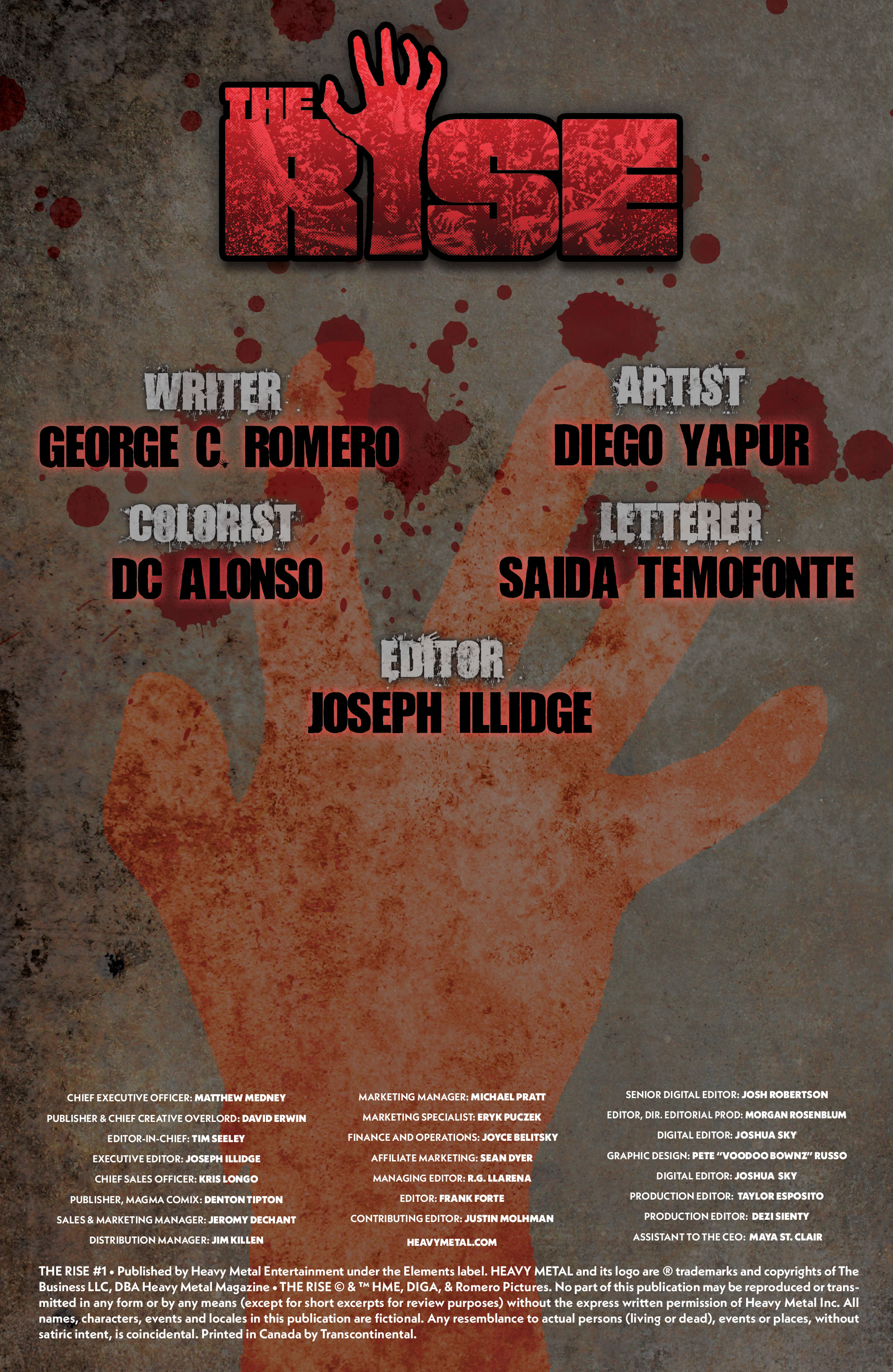 Read online The Rise comic -  Issue #1 - 2