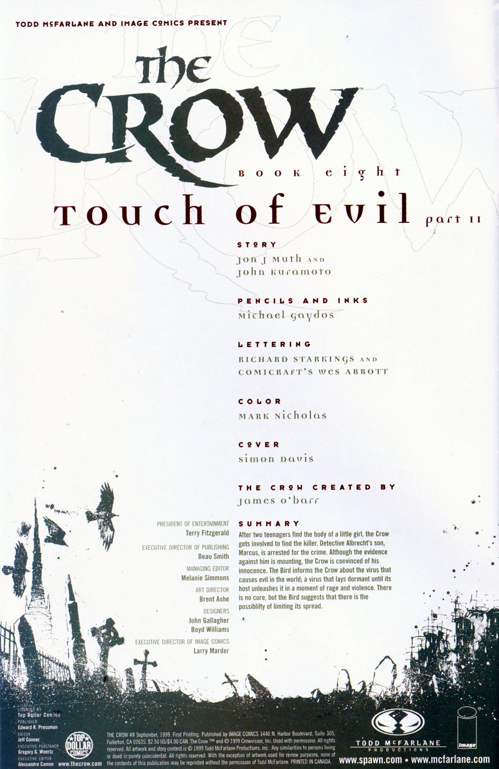 Read online The Crow (1999) comic -  Issue #8 - 2