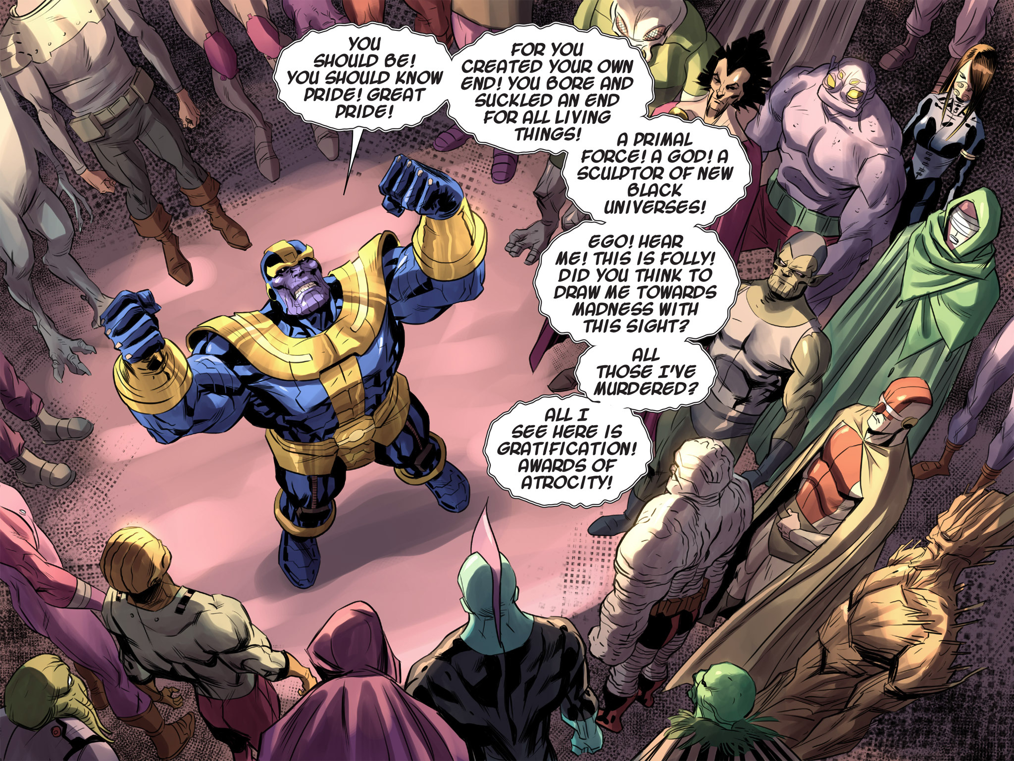 Read online Thanos: A God Up There Listening comic -  Issue # TPB - 322