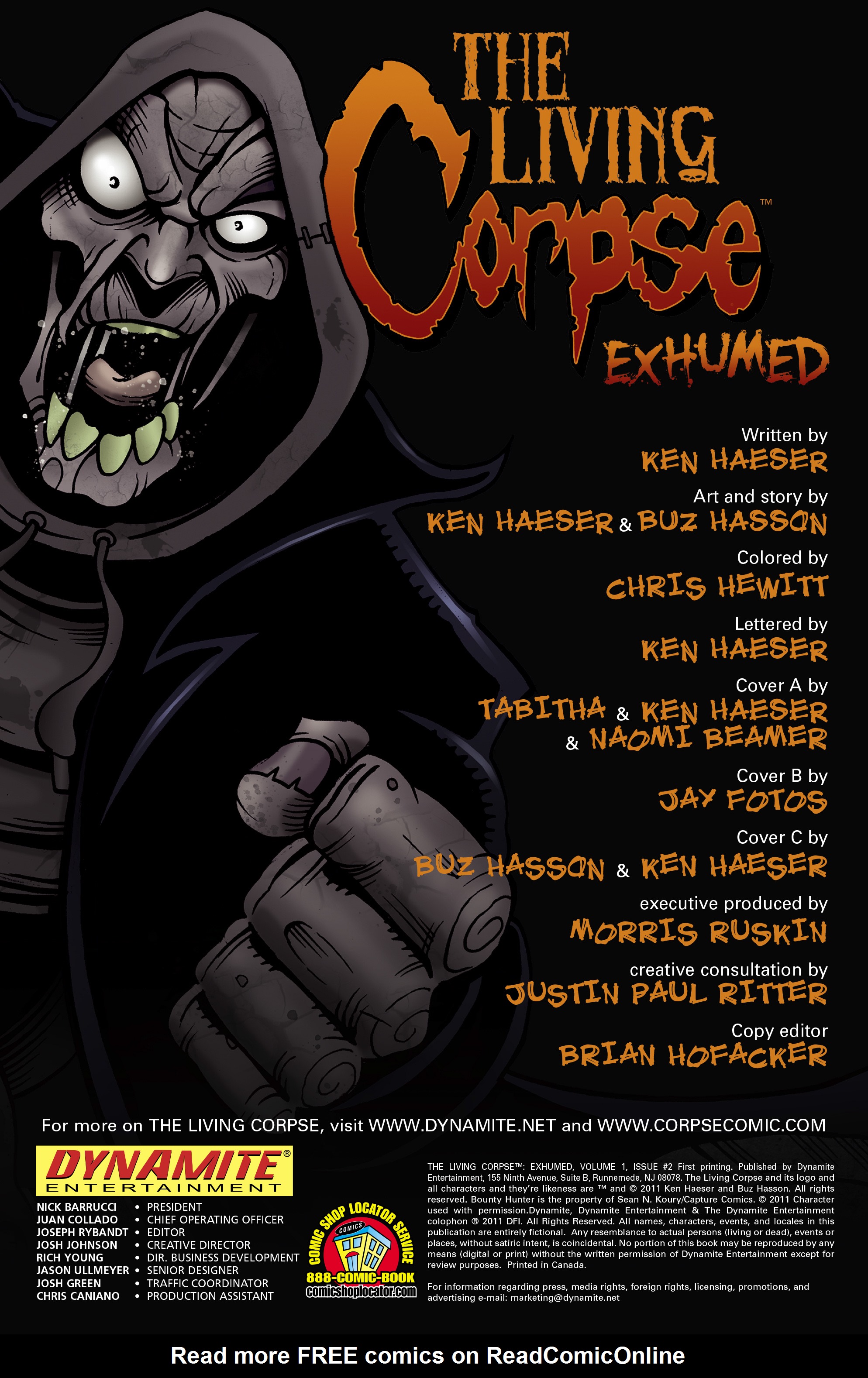 Read online The Living Corpse: Exhumed comic -  Issue #2 - 2