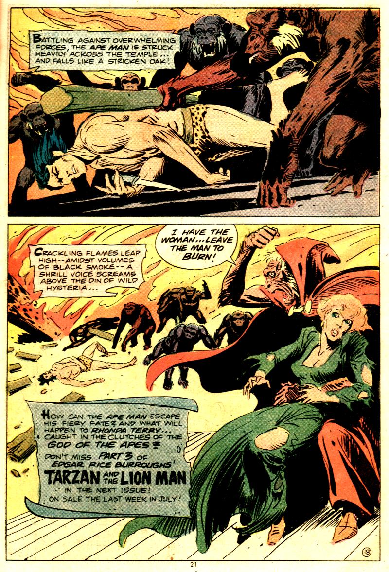 Read online Tarzan (1972) comic -  Issue #232 - 21