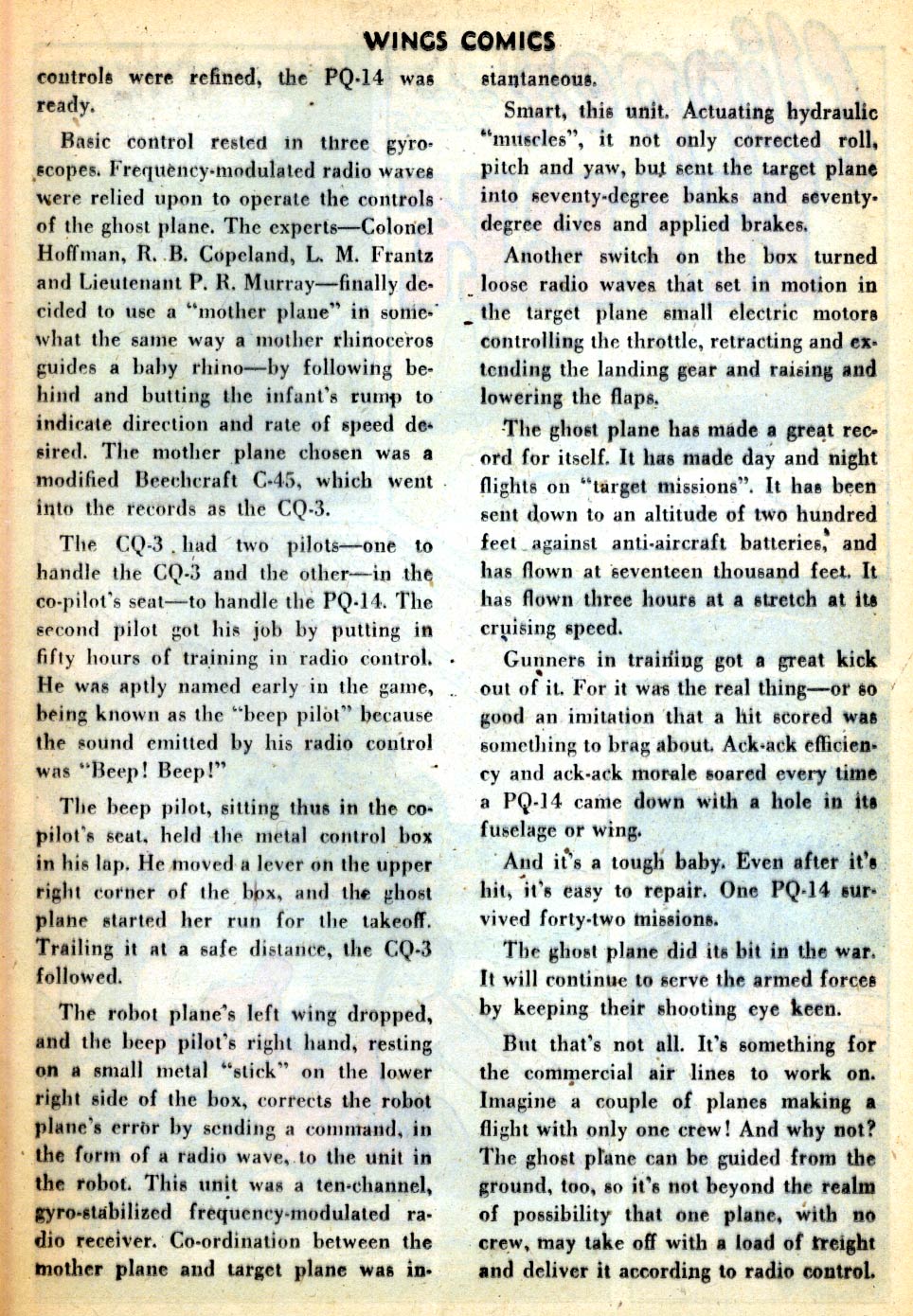 Read online Wings Comics comic -  Issue #67 - 35