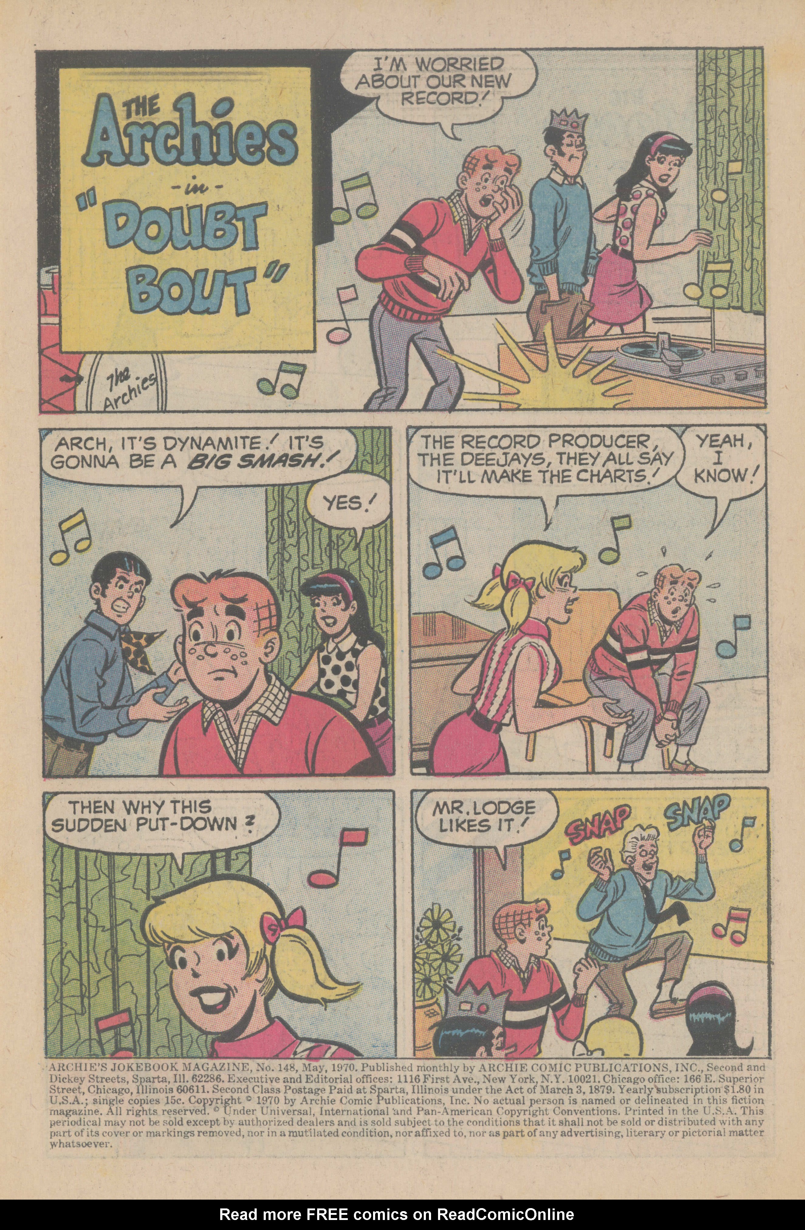 Read online Archie's Joke Book Magazine comic -  Issue #148 - 3