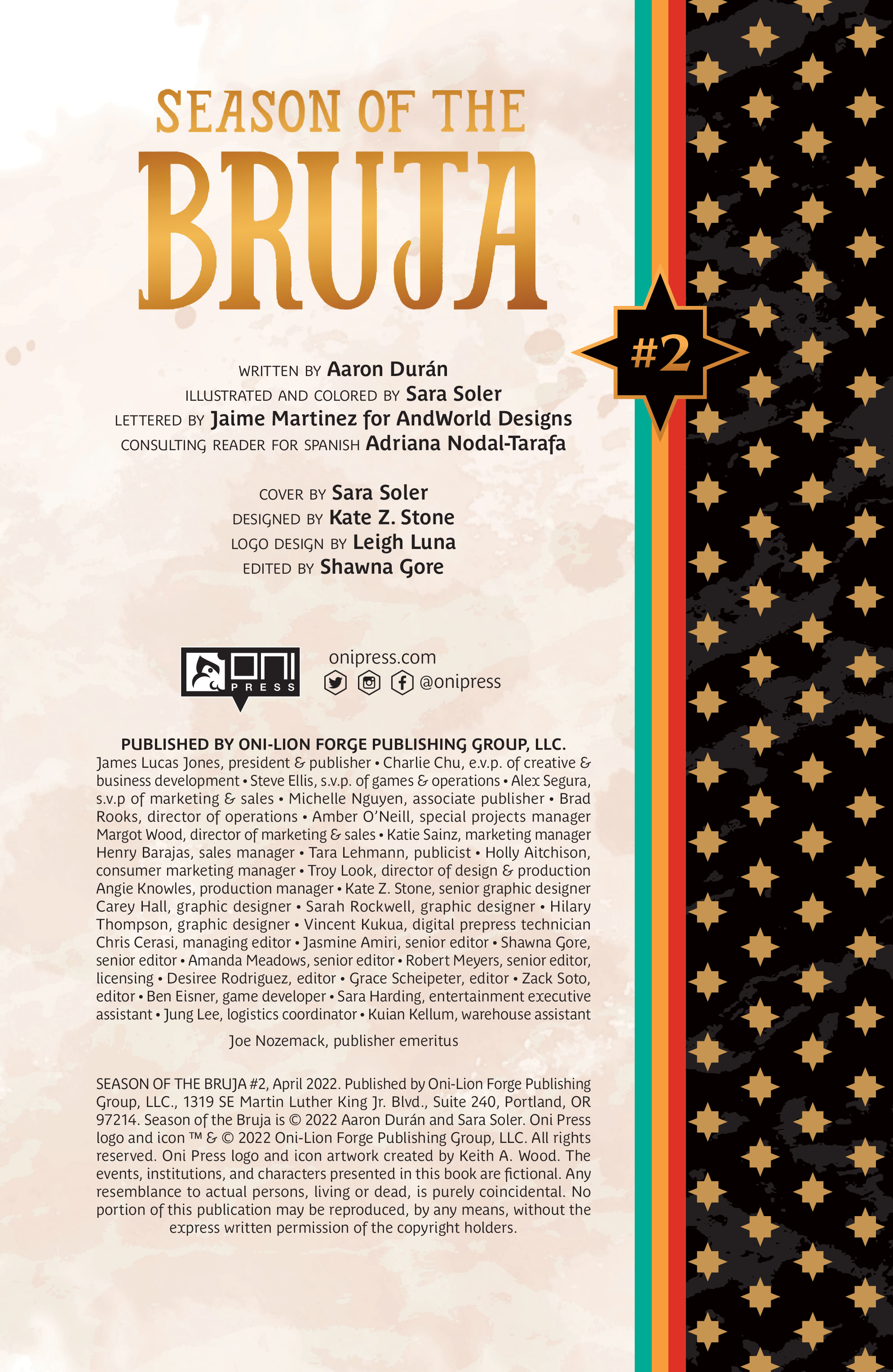 Read online Season of the Bruja comic -  Issue #2 - 2
