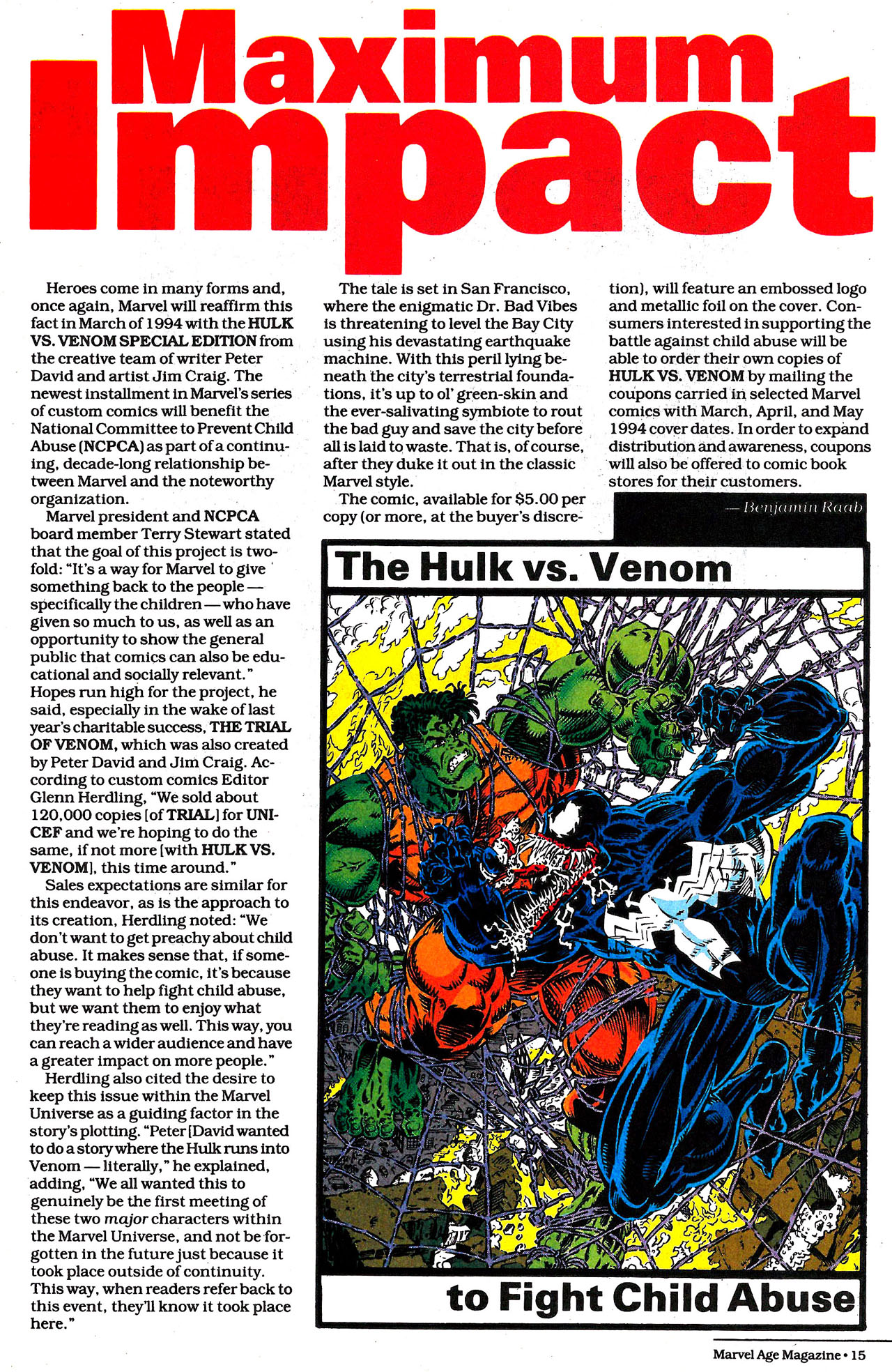 Read online Marvel Age comic -  Issue #135 - 15