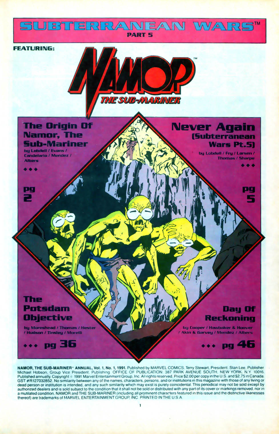 Read online Namor, The Sub-Mariner comic -  Issue # _Annual 1 - 2