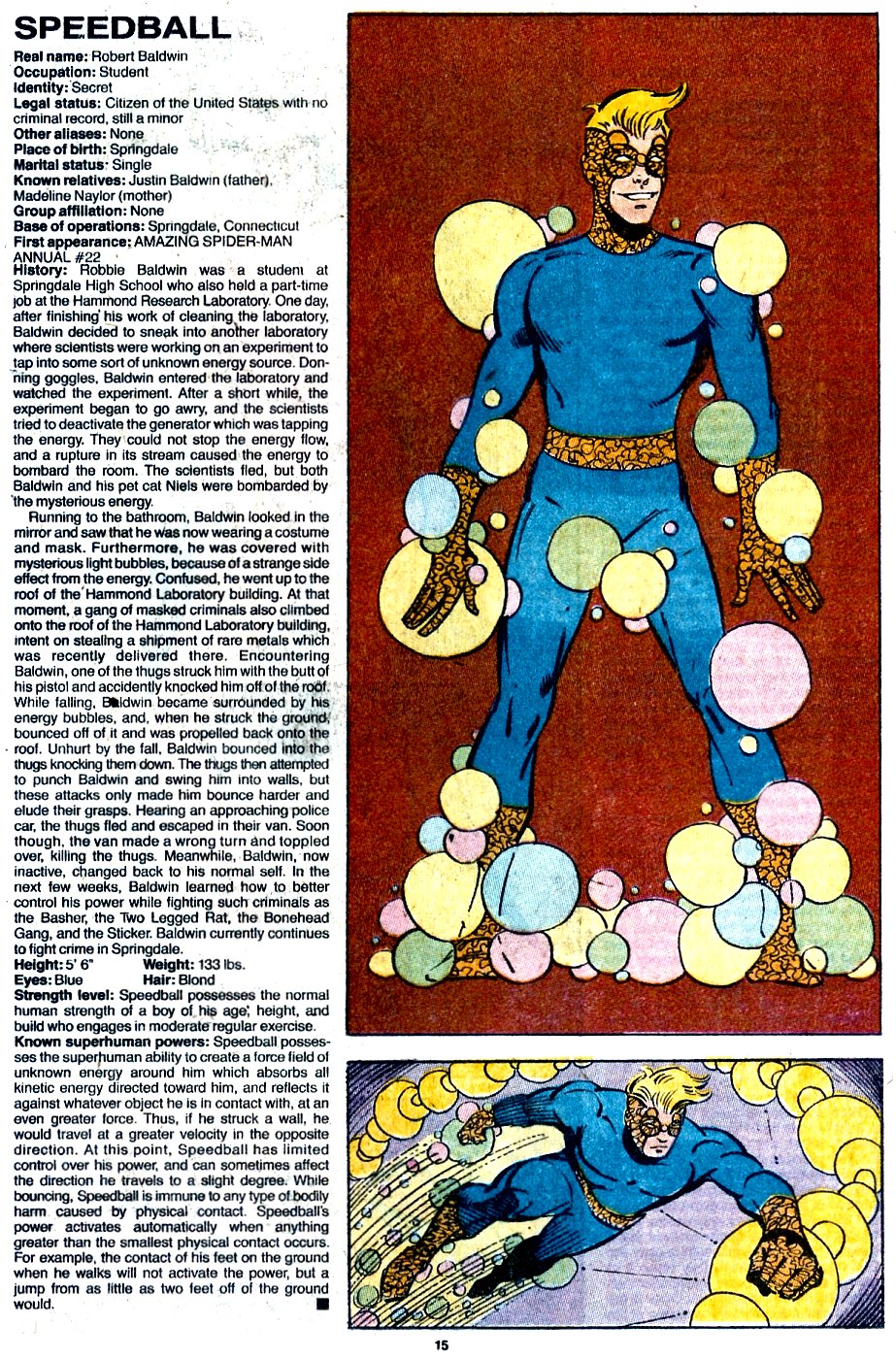 Read online The Official Handbook of the Marvel Universe: Update '89 comic -  Issue #7 - 17