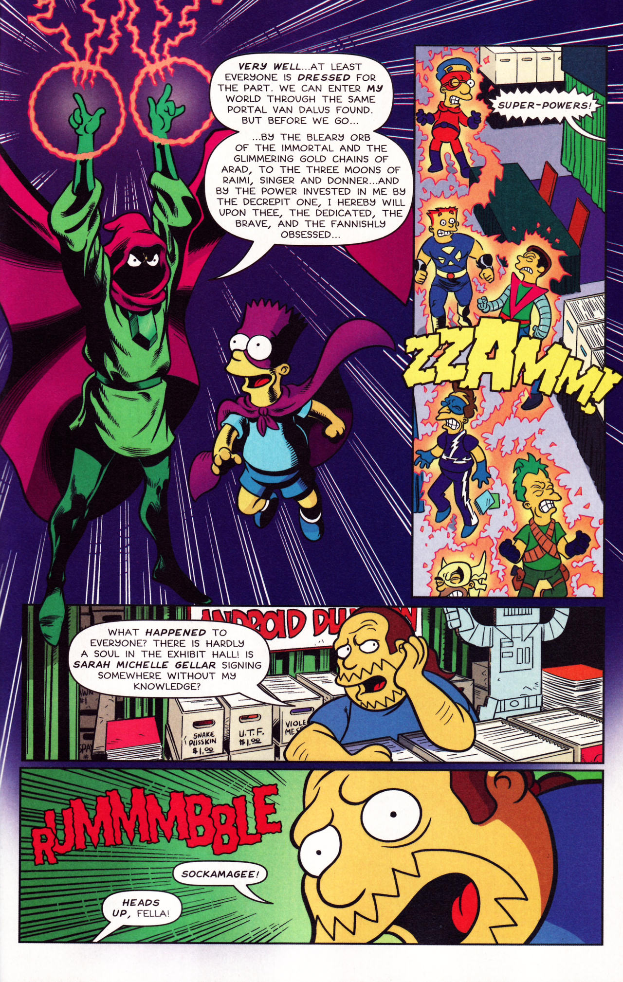 Read online Bongo Comics Presents Simpsons Super Spectacular comic -  Issue #6 - 23