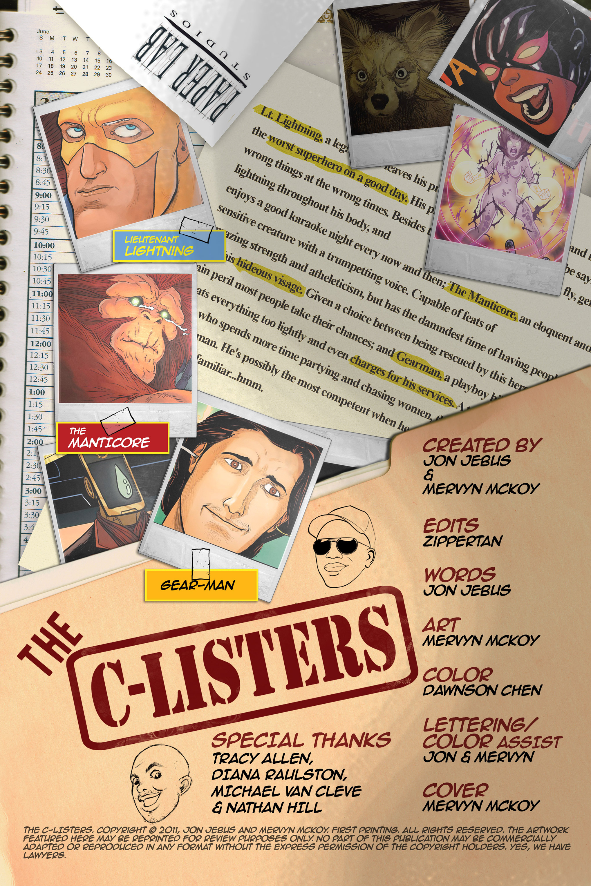 Read online The C-Listers comic -  Issue #1 - 2