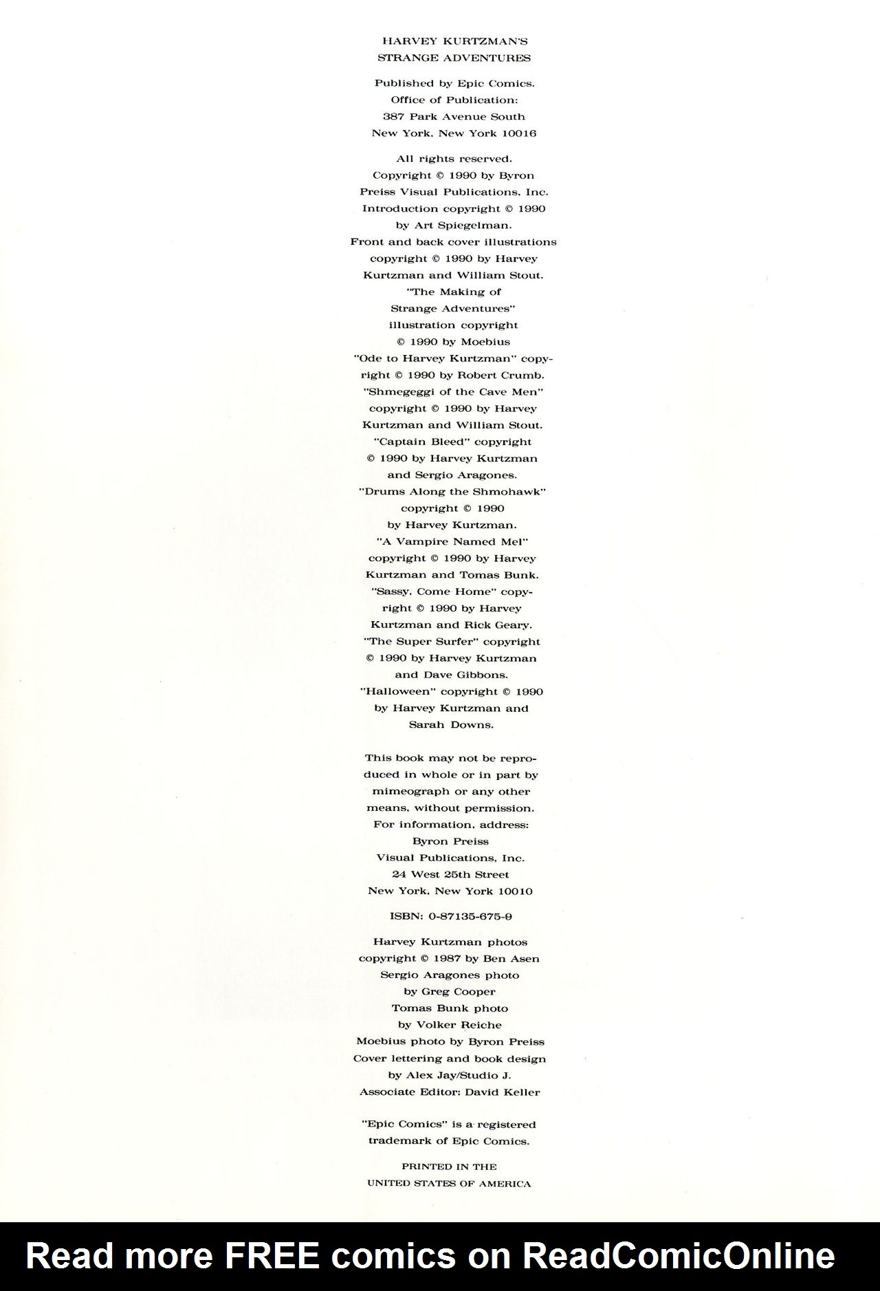 Read online Harvey Kurtzman's Strange Adventures comic -  Issue # TPB - 5