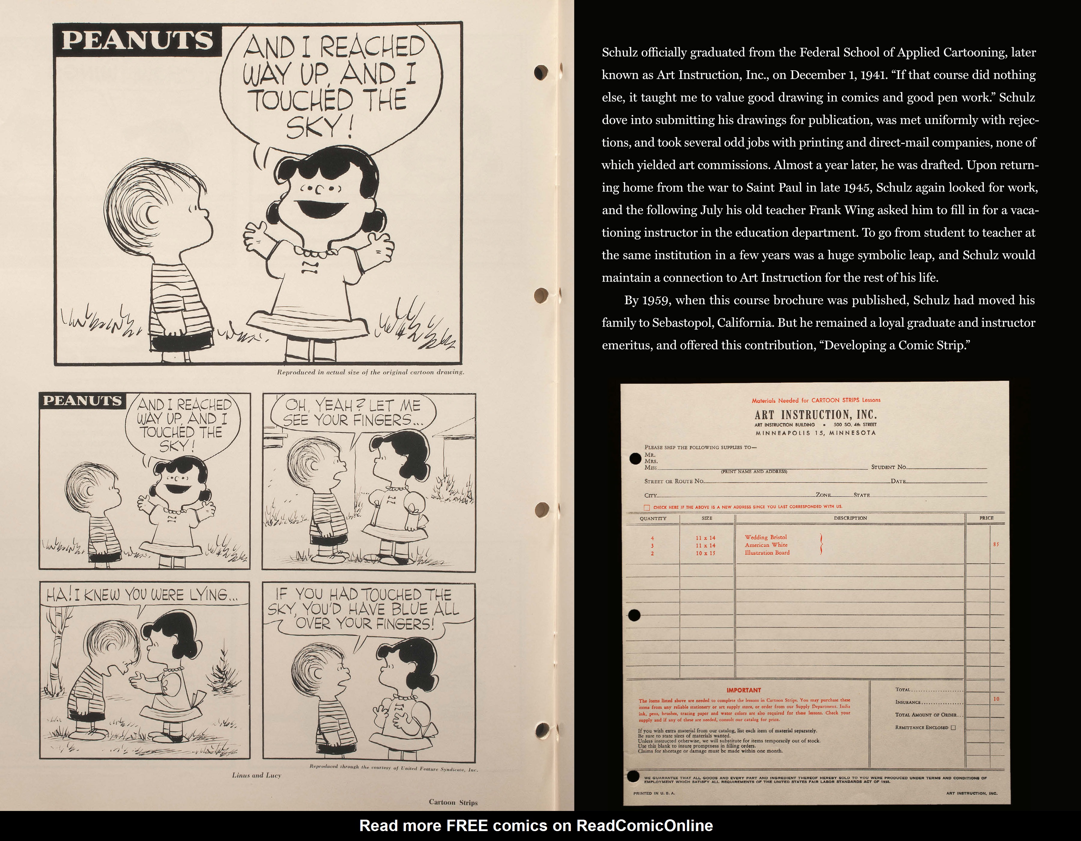 Read online Only What's Necessary: Charles M. Schulz and the Art of Peanuts comic -  Issue # TPB (Part 2) - 52