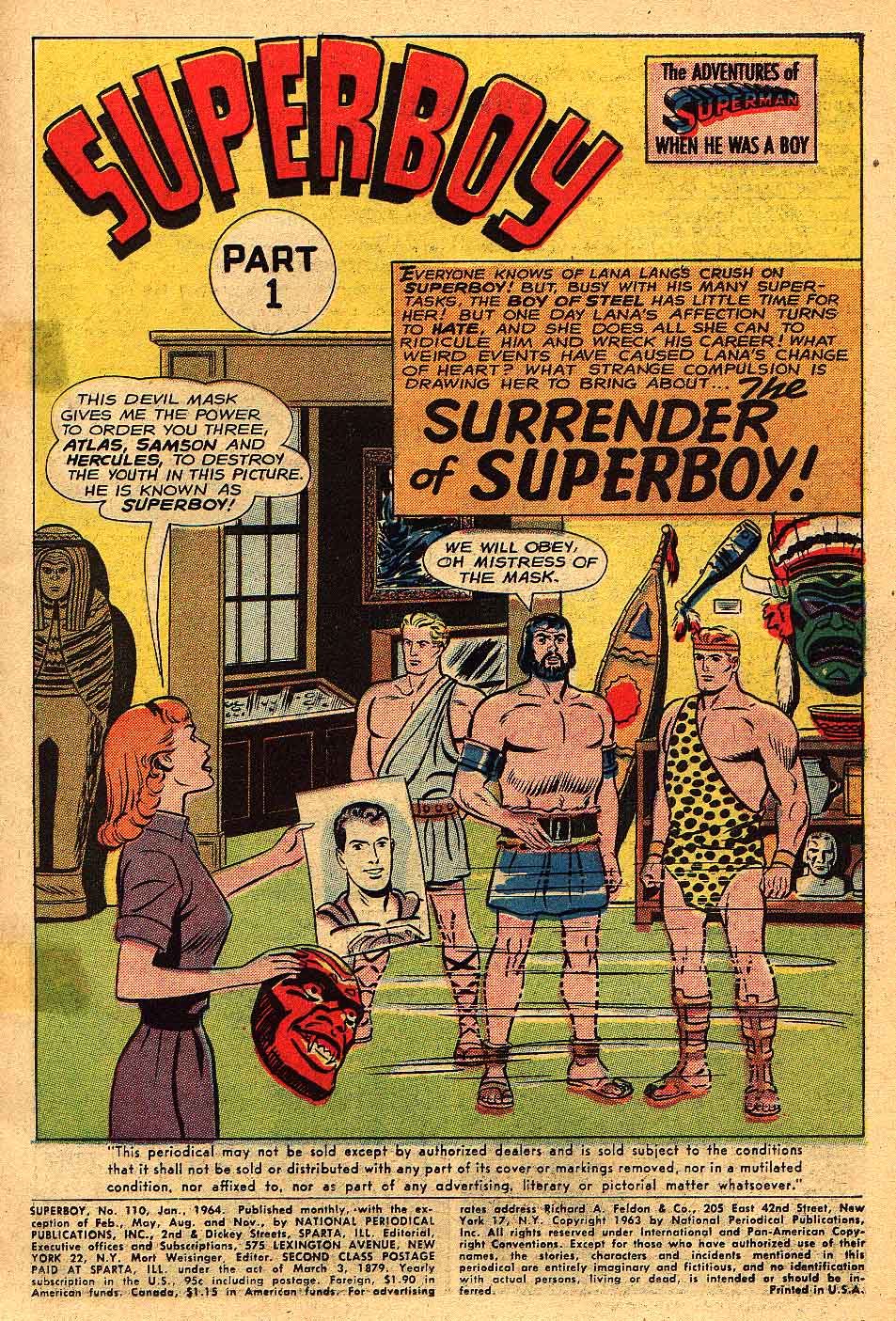 Read online Superboy (1949) comic -  Issue #110 - 2