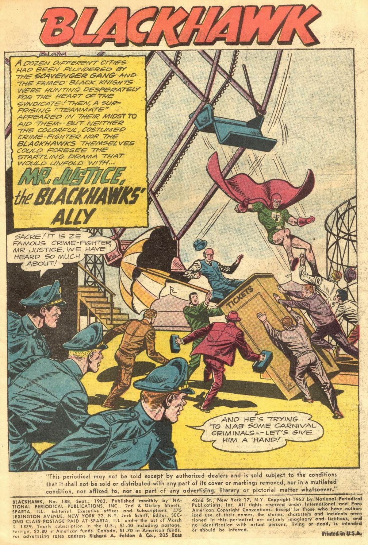 Read online Blackhawk (1957) comic -  Issue #188 - 3