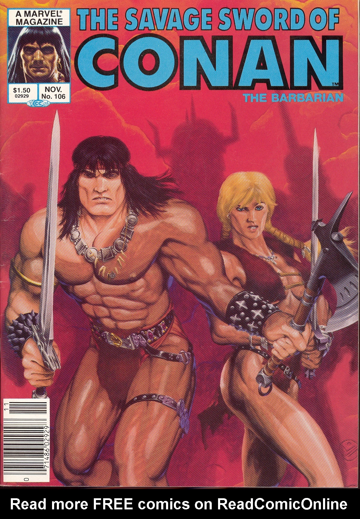 Read online The Savage Sword Of Conan comic -  Issue #106 - 1