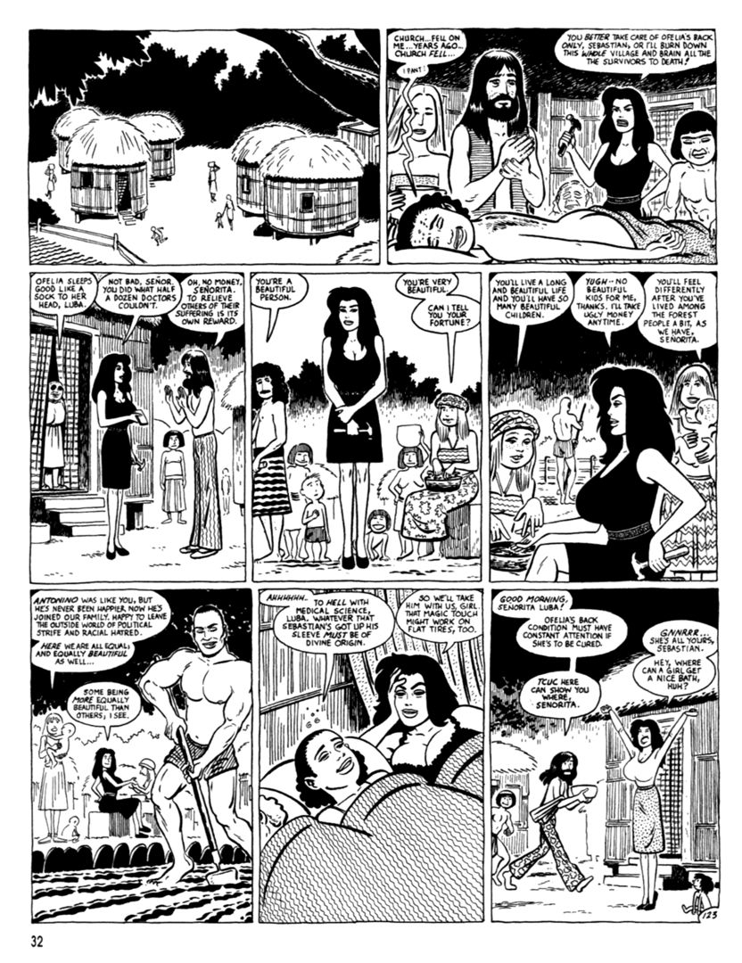 Read online Love and Rockets (1982) comic -  Issue #40 - 34