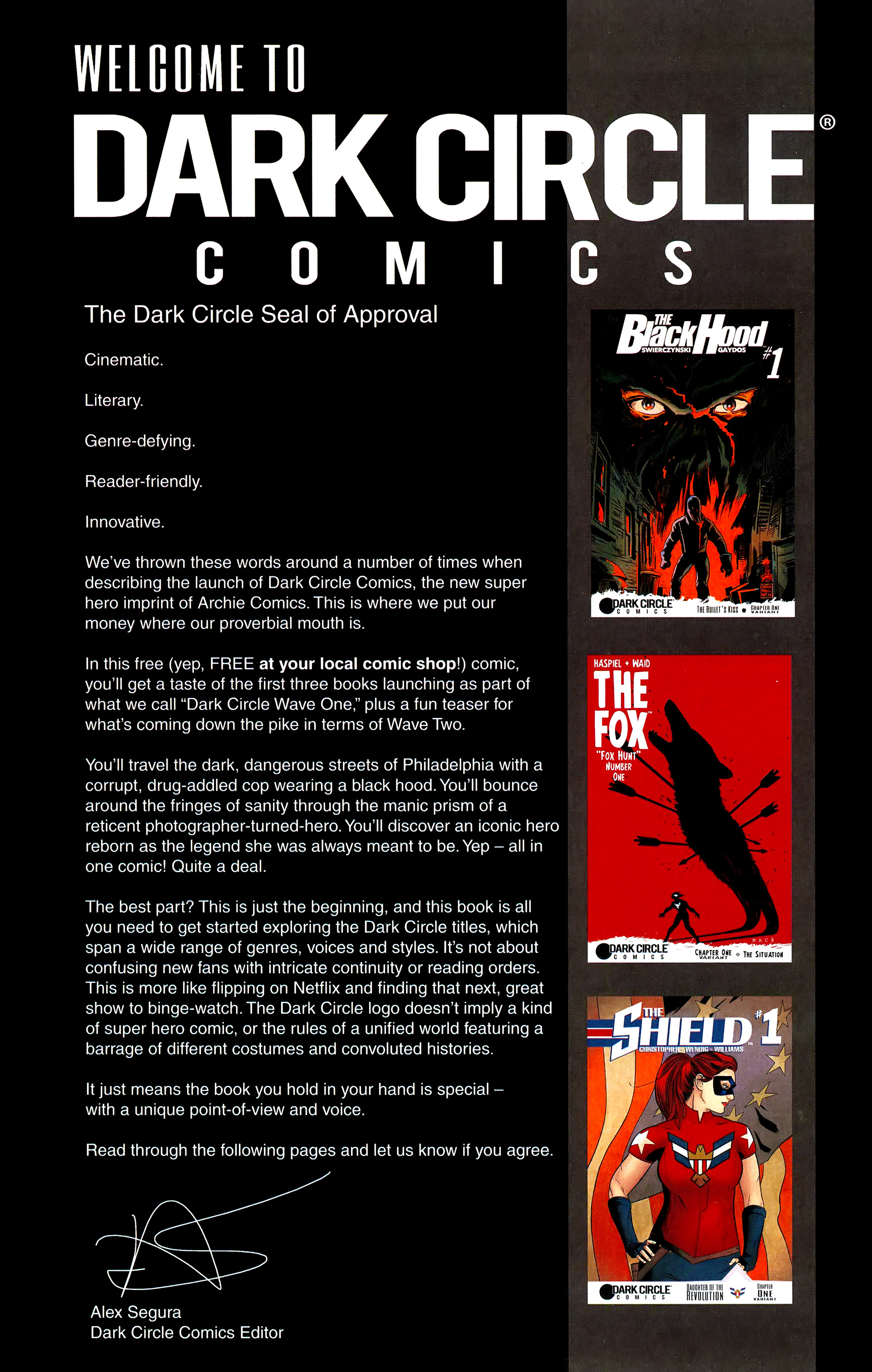 Read online Free Comic Book Day 2015 comic -  Issue # Dark Circle - 3