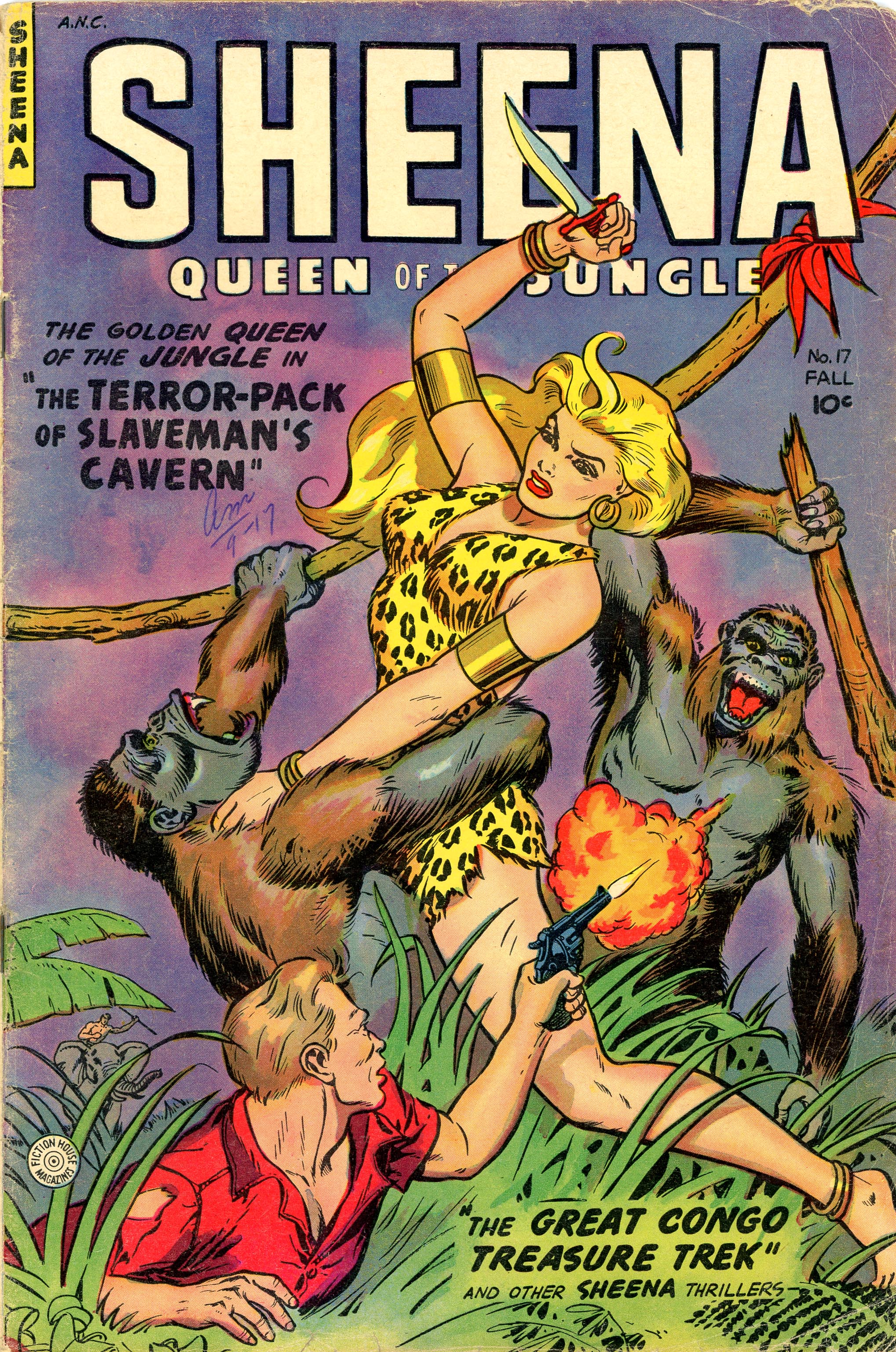 Read online Sheena, Queen of the Jungle (1942) comic -  Issue #17 - 1