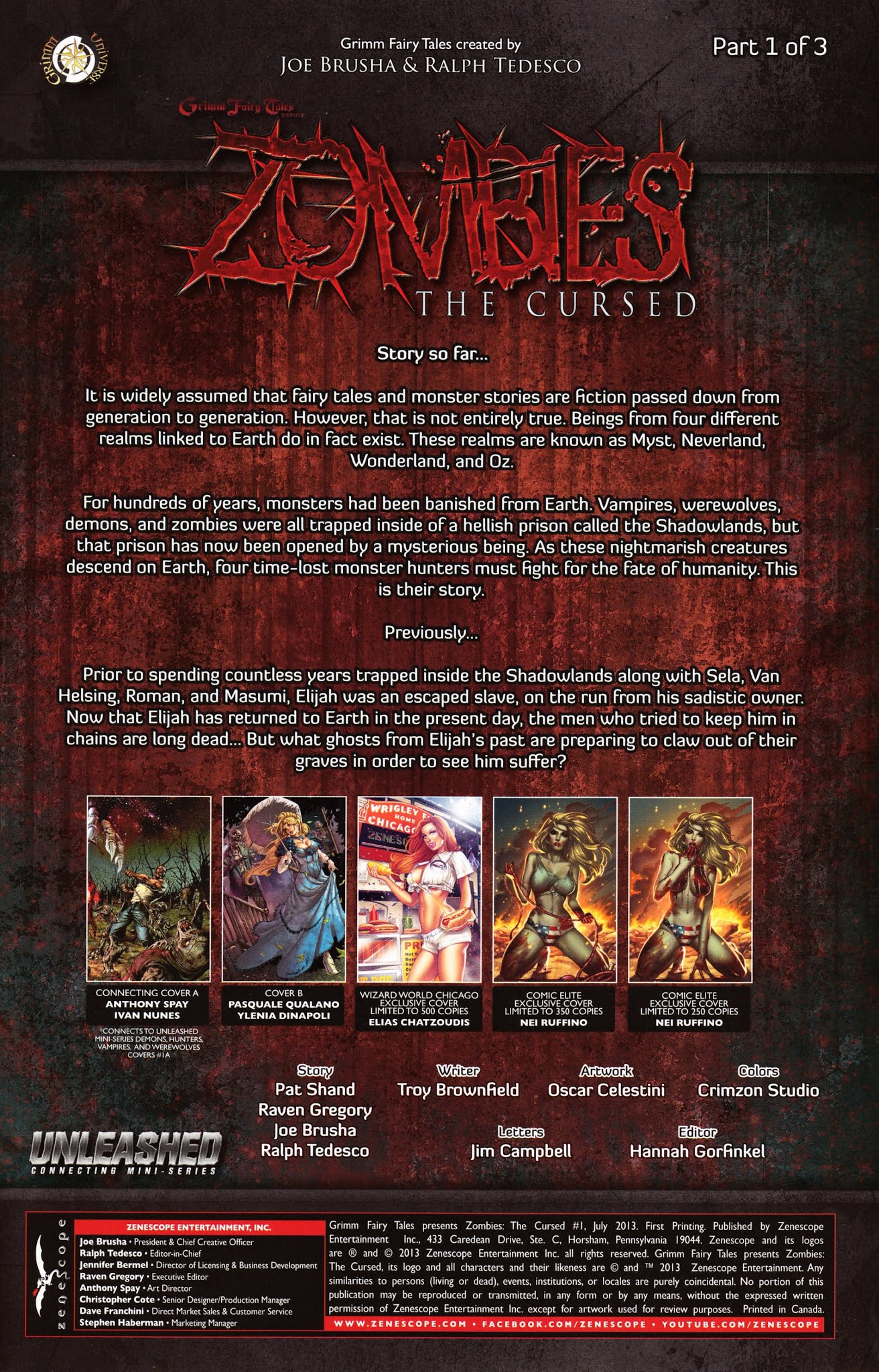 Read online Grimm Fairy Tales presents Zombies: The Cursed comic -  Issue #1 - 3