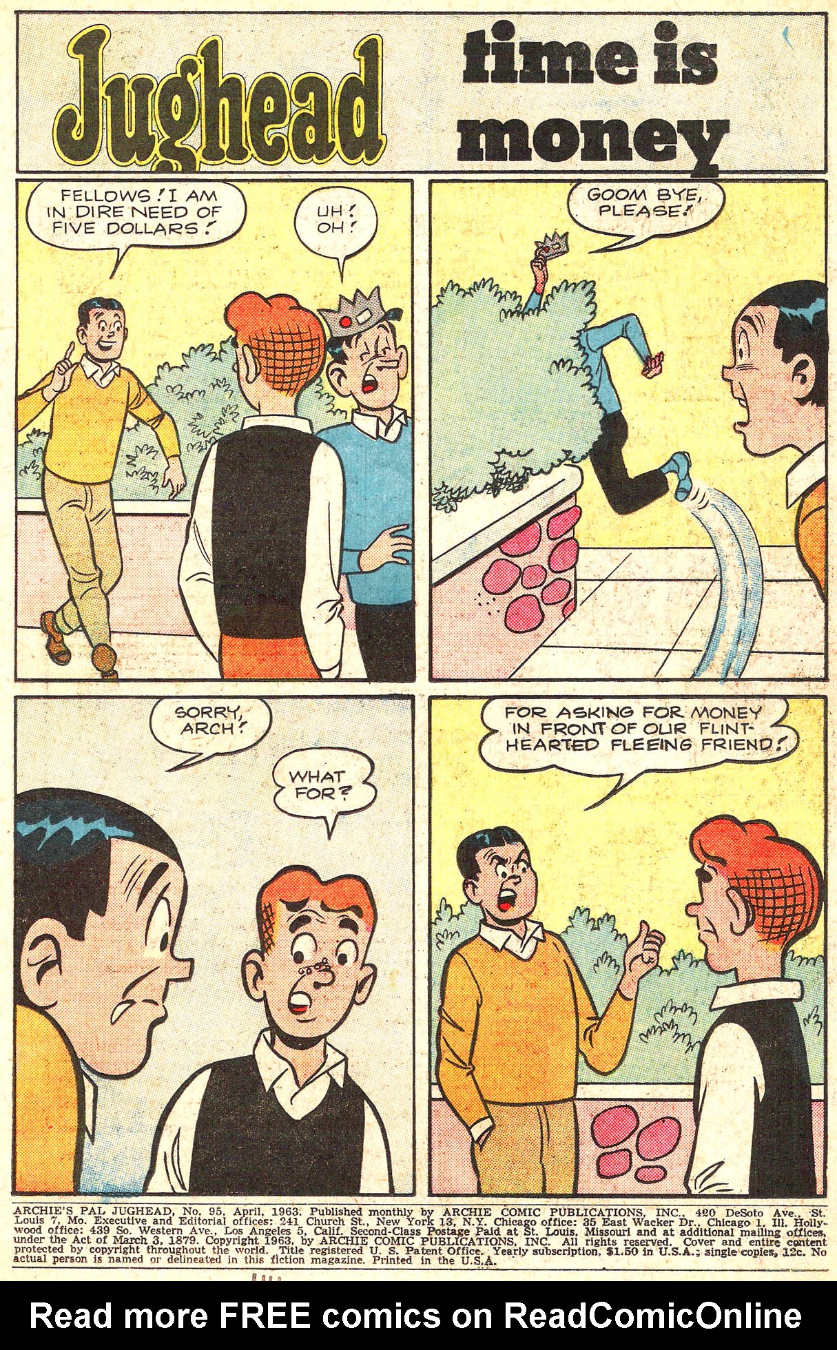Read online Archie's Pal Jughead comic -  Issue #95 - 3