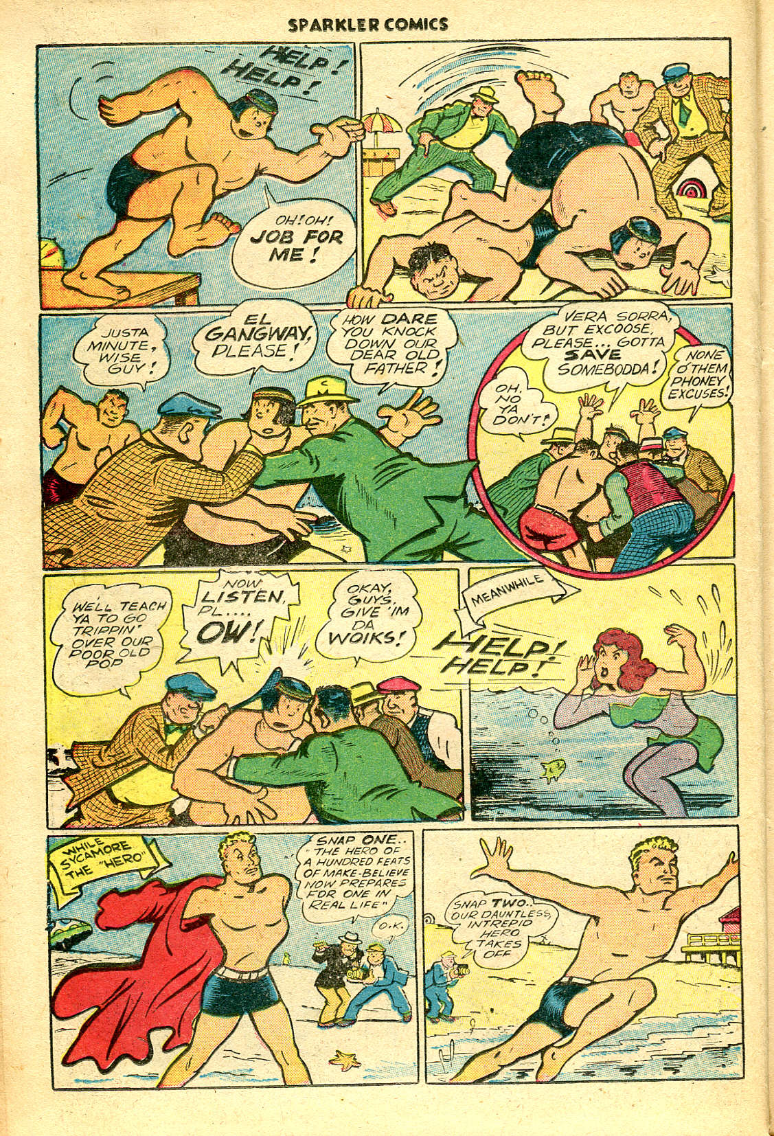 Read online Sparkler Comics comic -  Issue #35 - 38