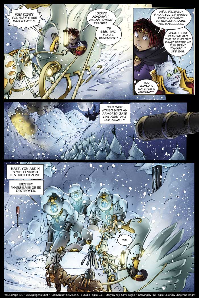 Read online Girl Genius (2002) comic -  Issue #13 - 107