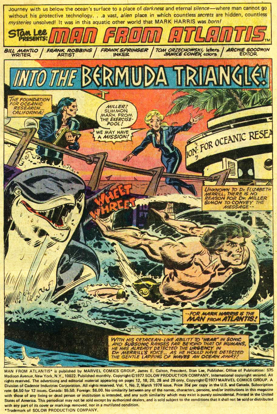 Read online Man from Atlantis comic -  Issue #2 - 2