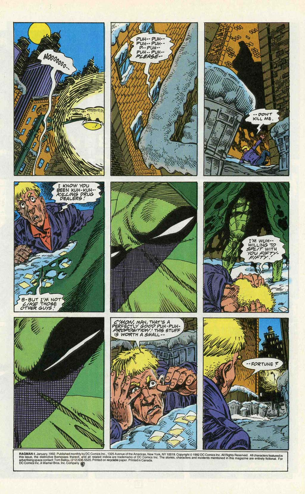 Read online Ragman (1991) comic -  Issue #4 - 2