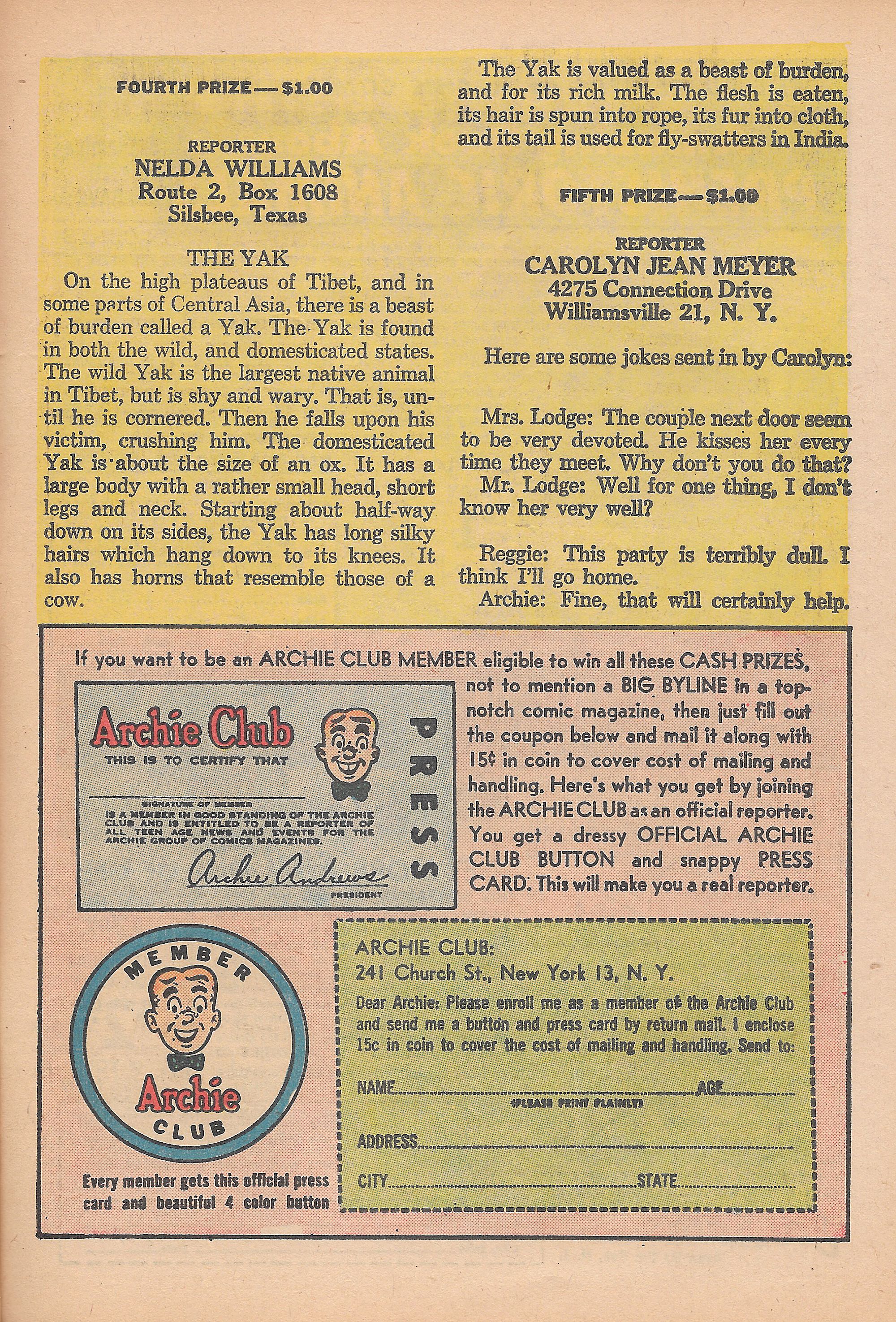 Read online Archie's Joke Book Magazine comic -  Issue #68 - 27