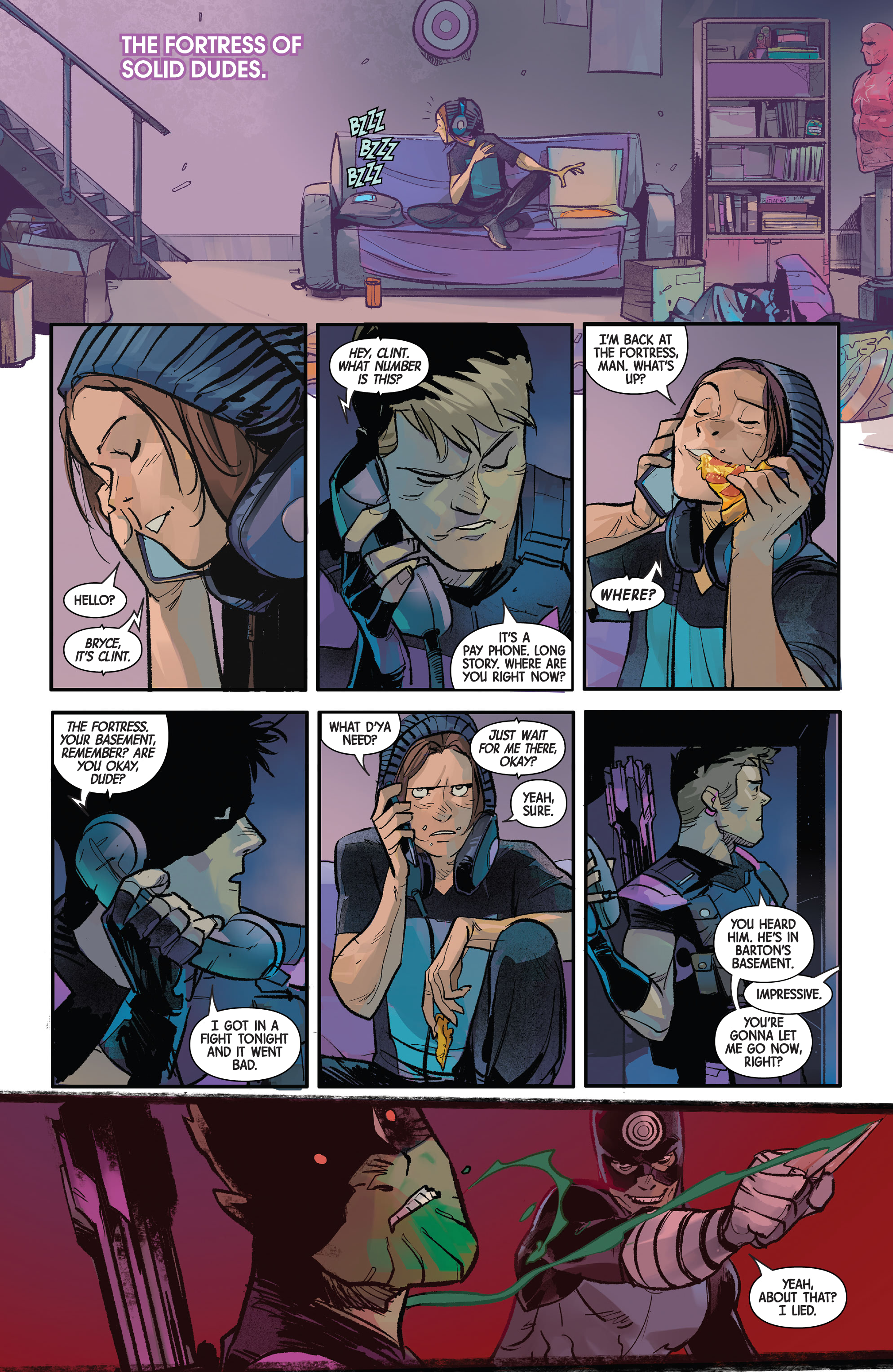 Read online Hawkeye: Freefall comic -  Issue #5 - 16