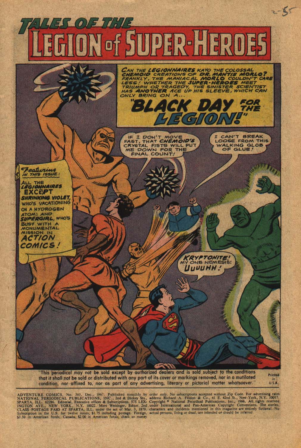Read online Adventure Comics (1938) comic -  Issue #363 - 3