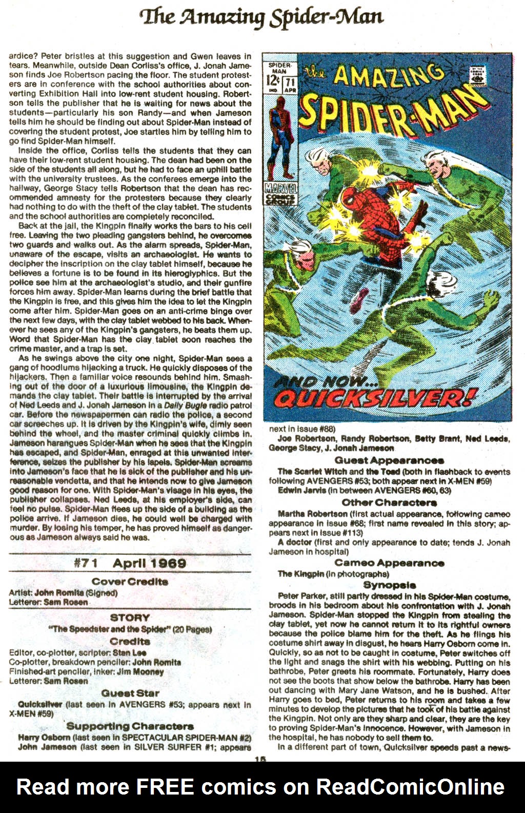 Read online The Official Marvel Index to The Amazing Spider-Man comic -  Issue #3 - 17