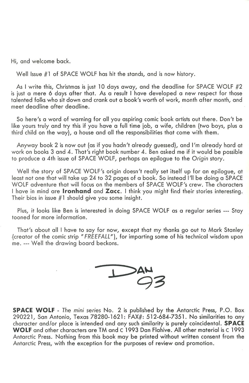 Read online Space Wolf comic -  Issue #2 - 2