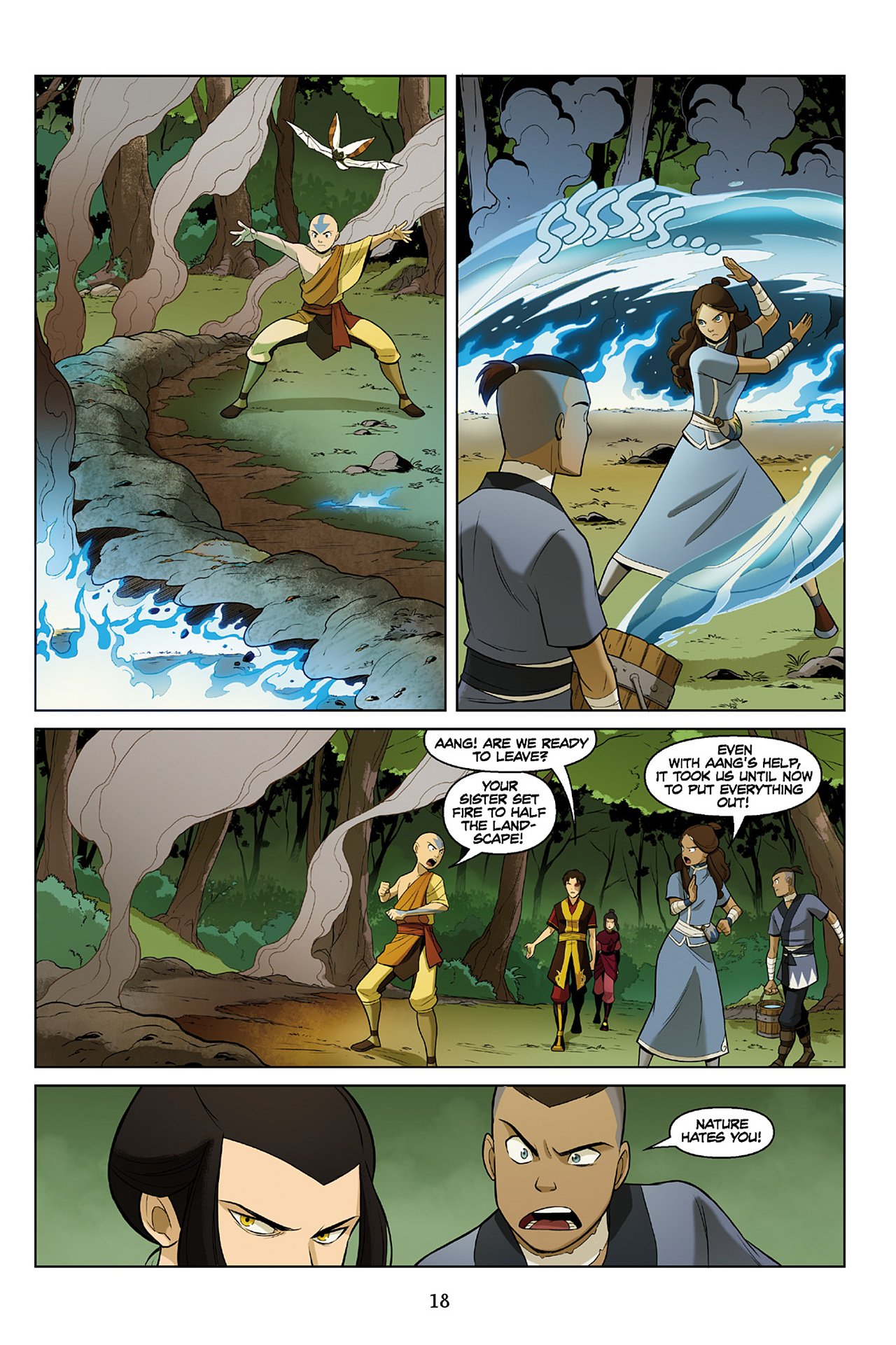 Read Online Nickelodeon Avatar The Last Airbender The Search Comic Issue Part 2