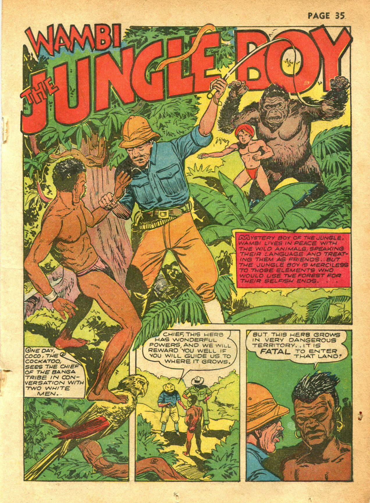 Read online Wambi Jungle Boy comic -  Issue #2 - 36