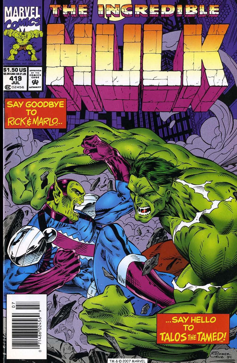 Read online The Incredible Hulk (1968) comic -  Issue #419 - 1