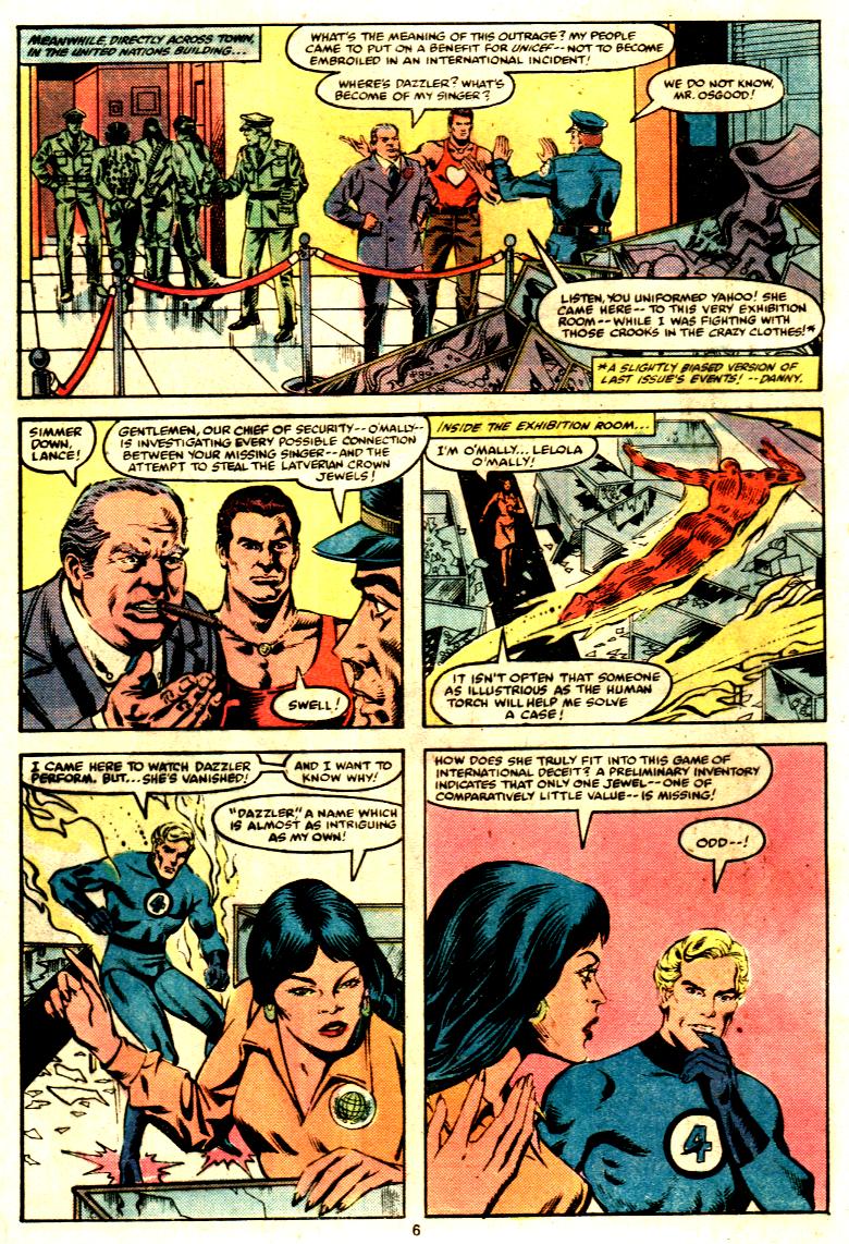 Read online Dazzler (1981) comic -  Issue #4 - 6