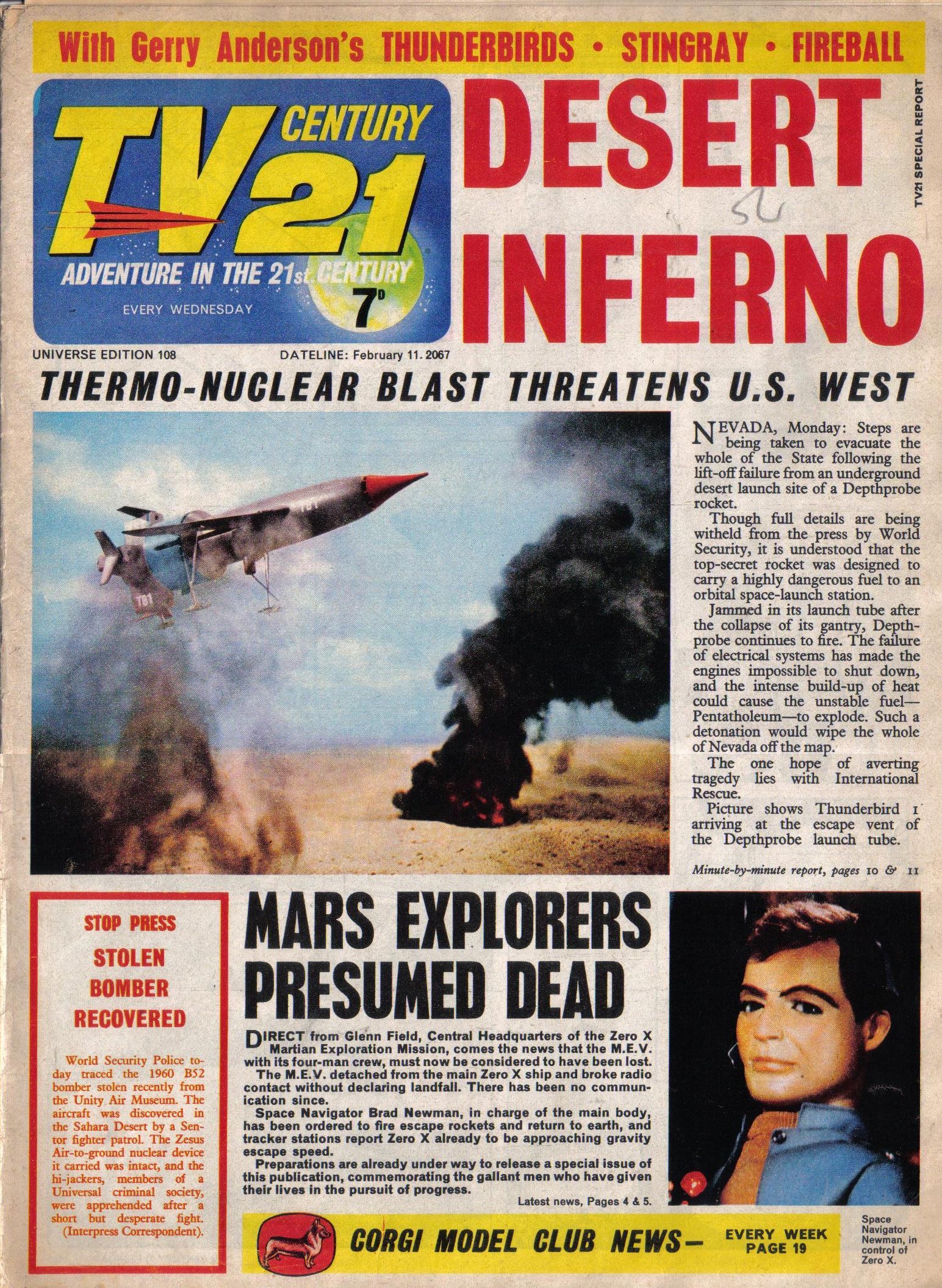 Read online TV Century 21 (TV 21) comic -  Issue #108 - 1