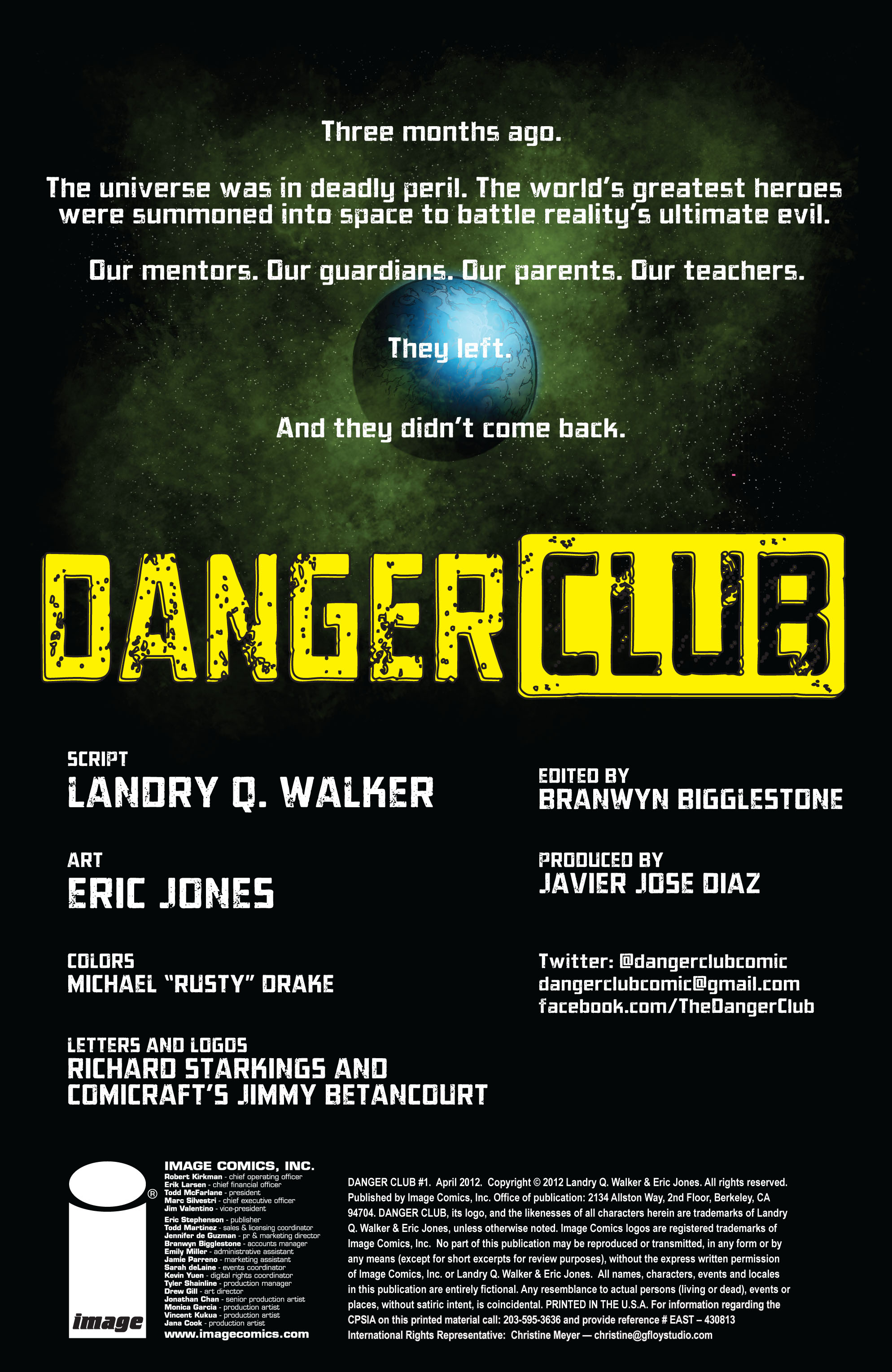 Read online Danger Club comic -  Issue #1 - 2