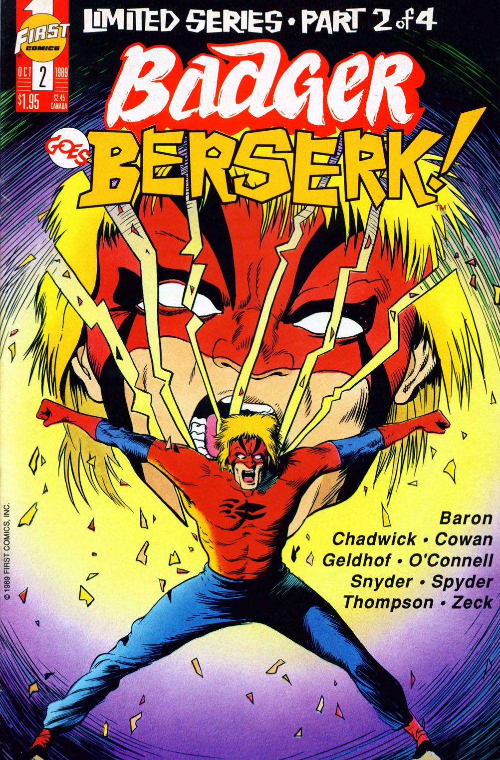 Read online Badger Goes Berserk! comic -  Issue #2 - 1