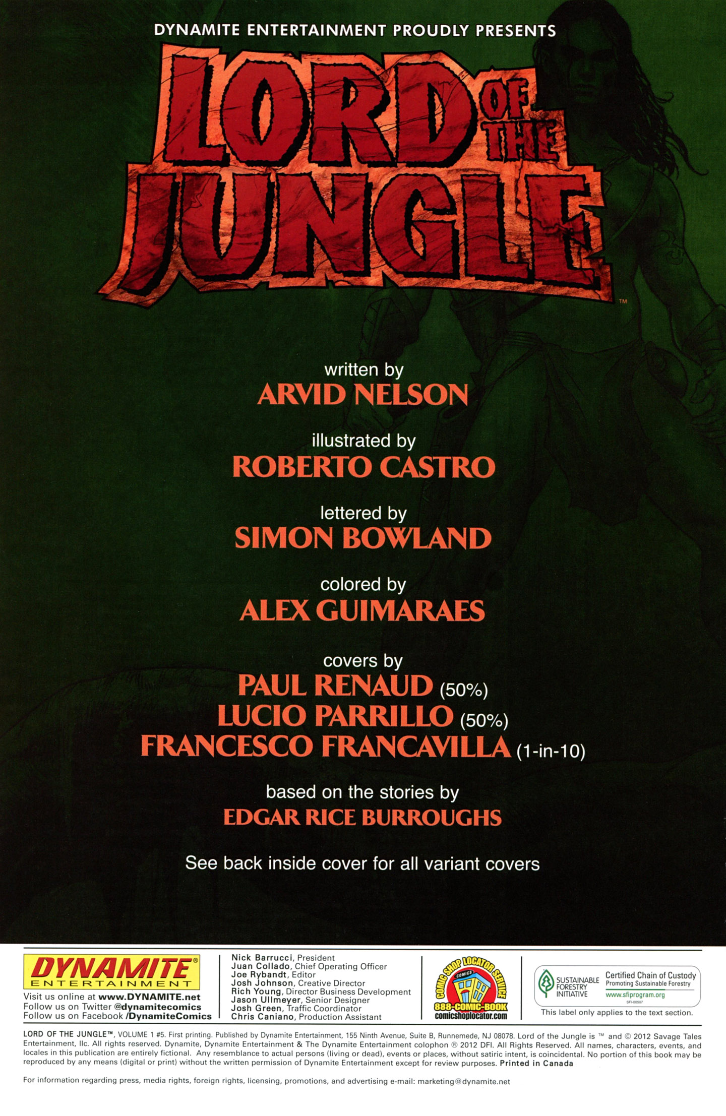 Read online Lord Of The Jungle (2012) comic -  Issue #5 - 2